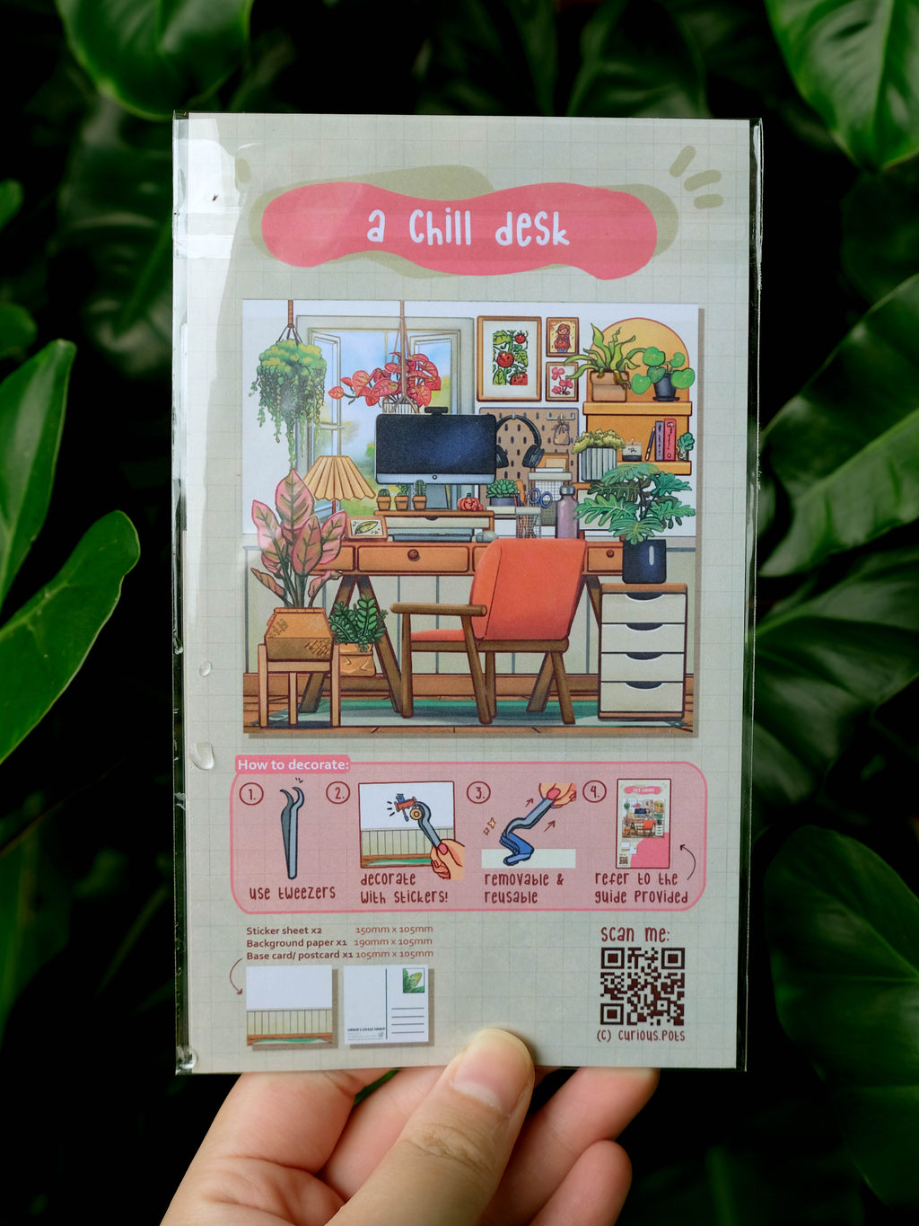 Create Desk Sticker DIY Sticker Pack - A Chill Desk – Curious Pots