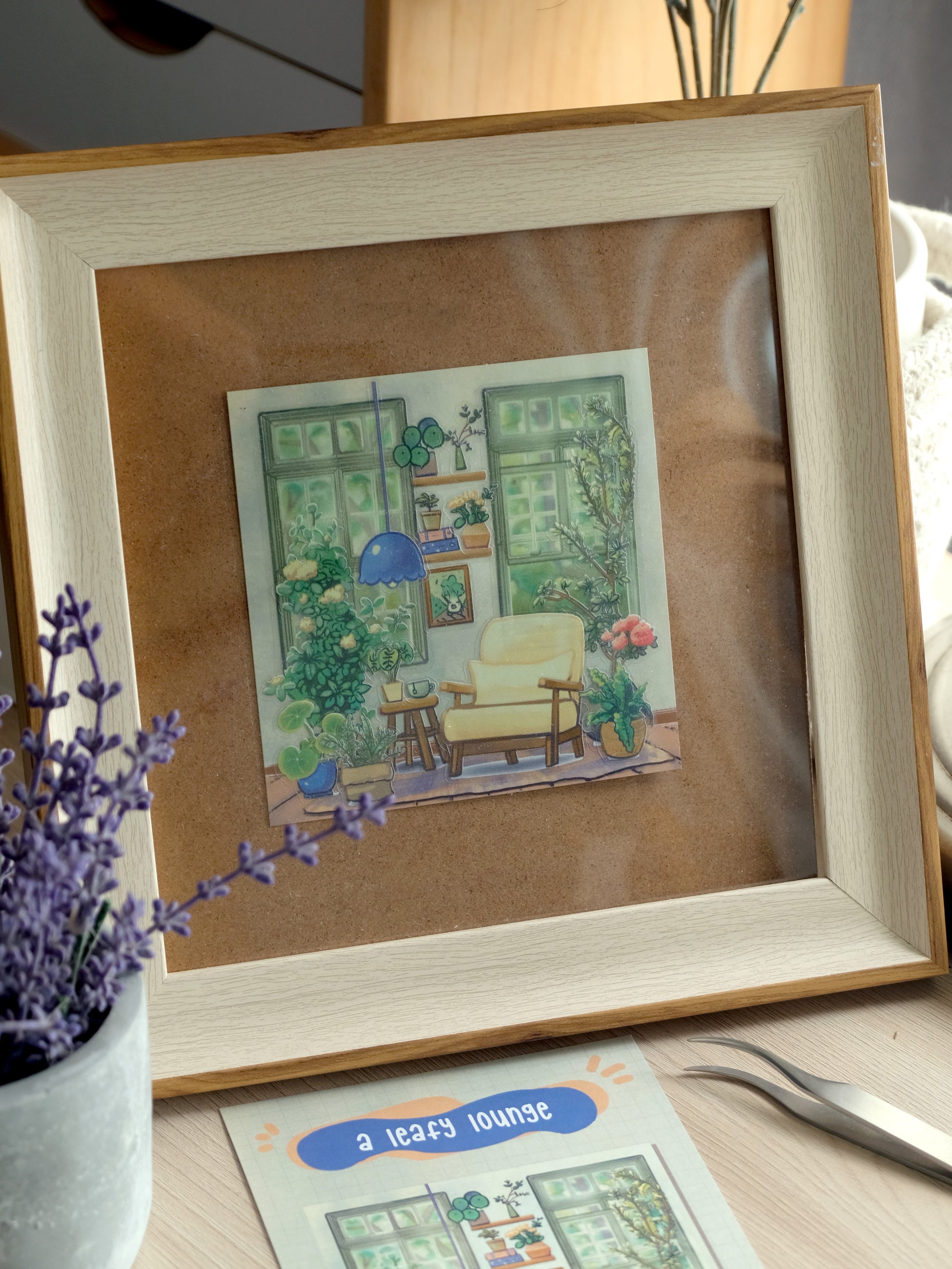 DIY Sticker Pack - A Leafy Lounge