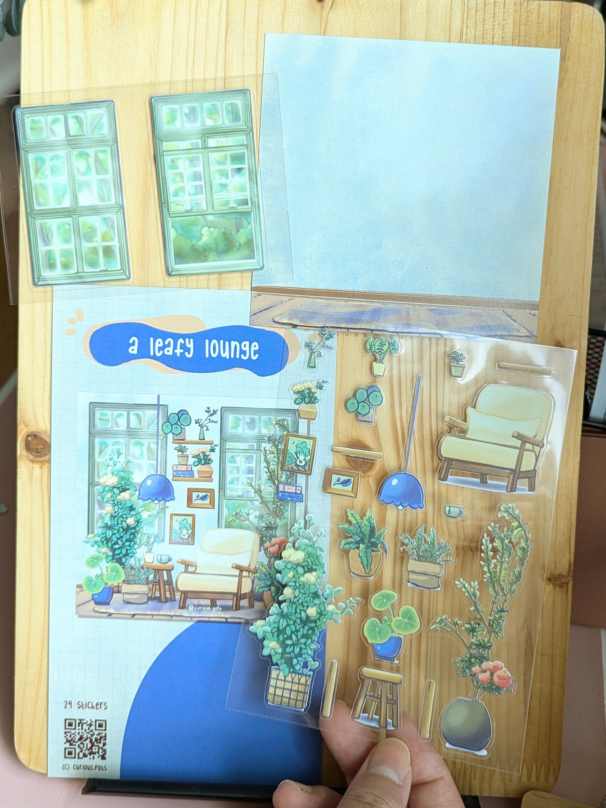 DIY Sticker Pack - A Leafy Lounge