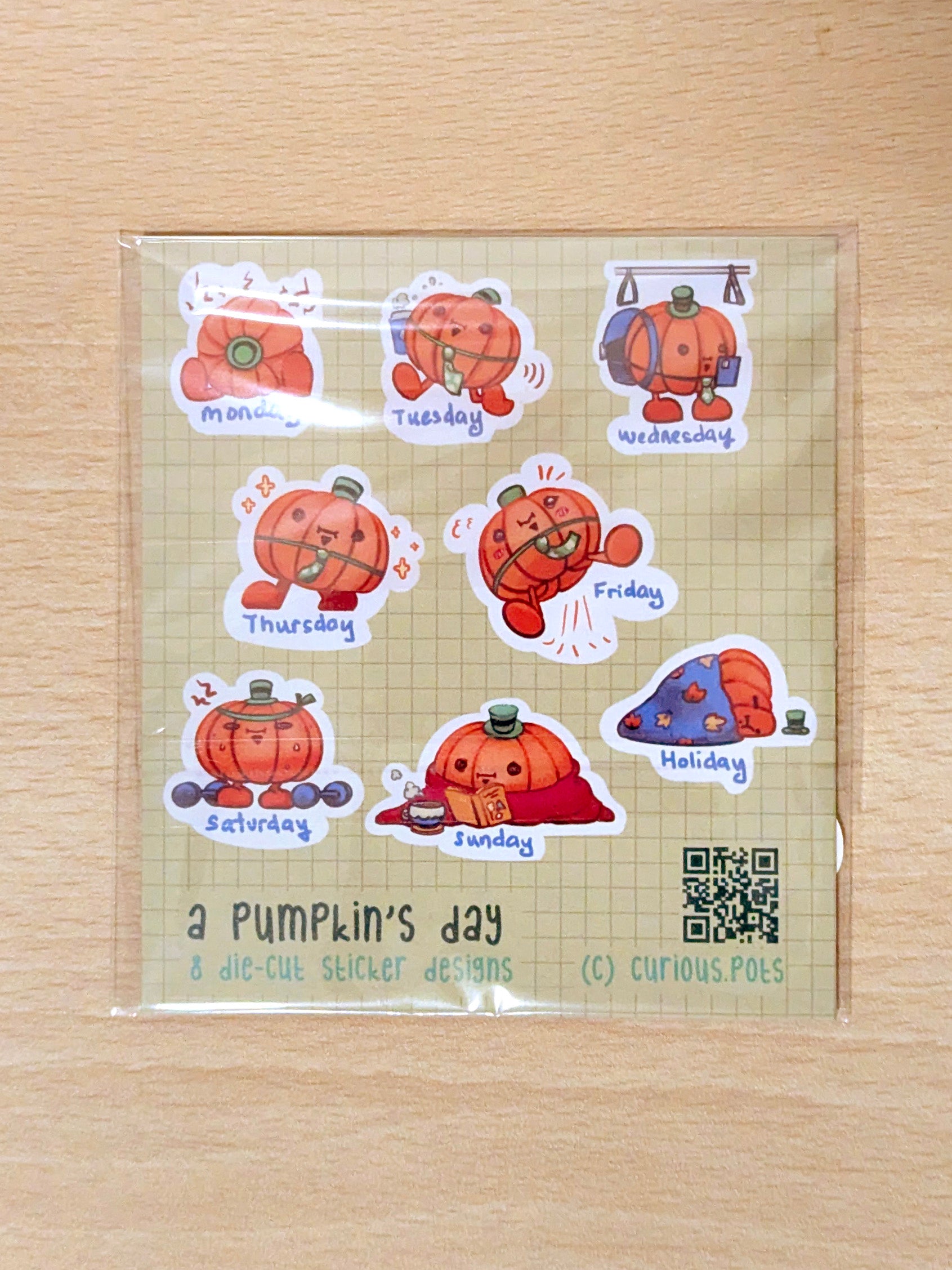 Sticker Pack - A Pumpkin's Day