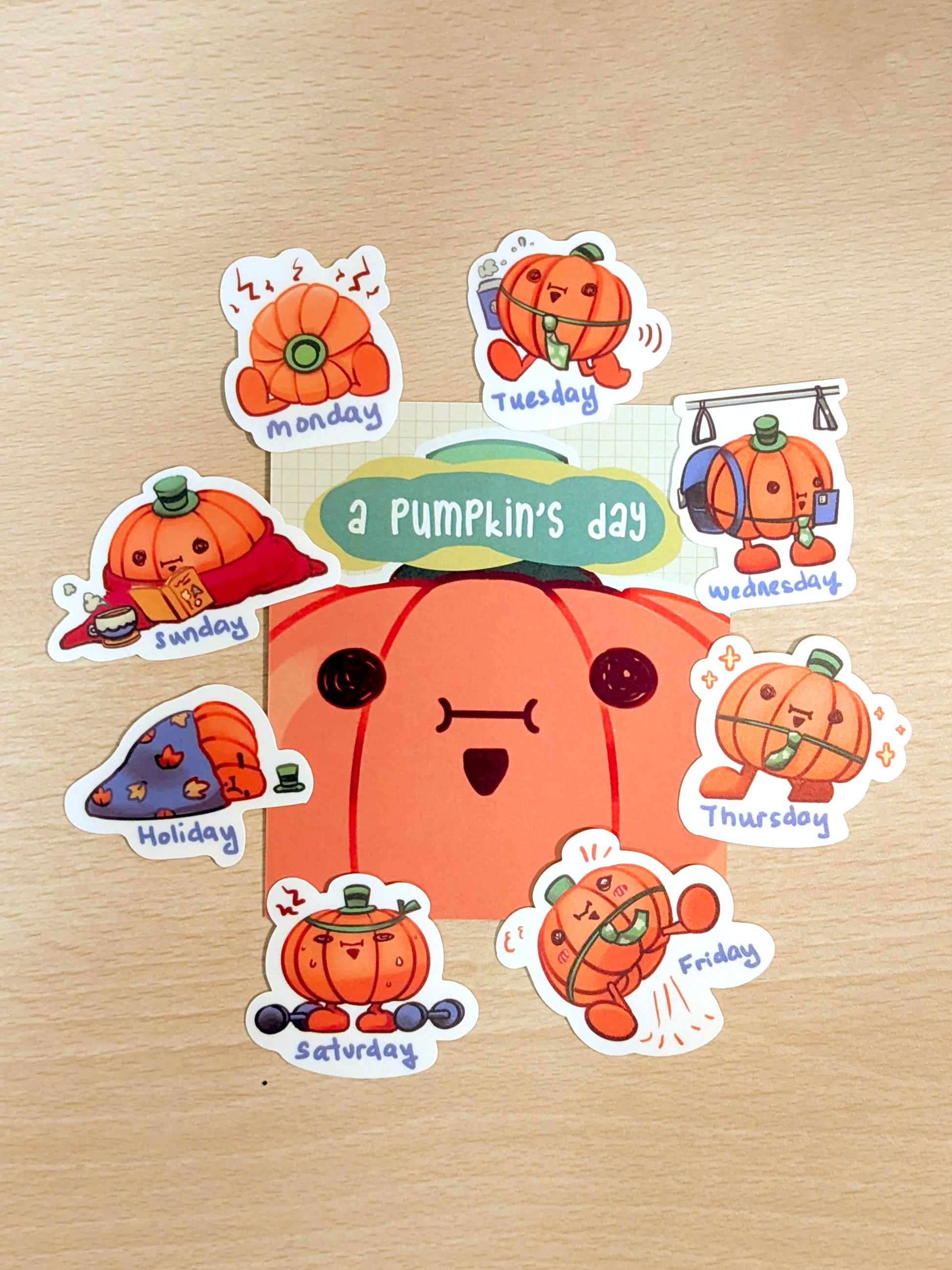 Sticker Pack - A Pumpkin's Day