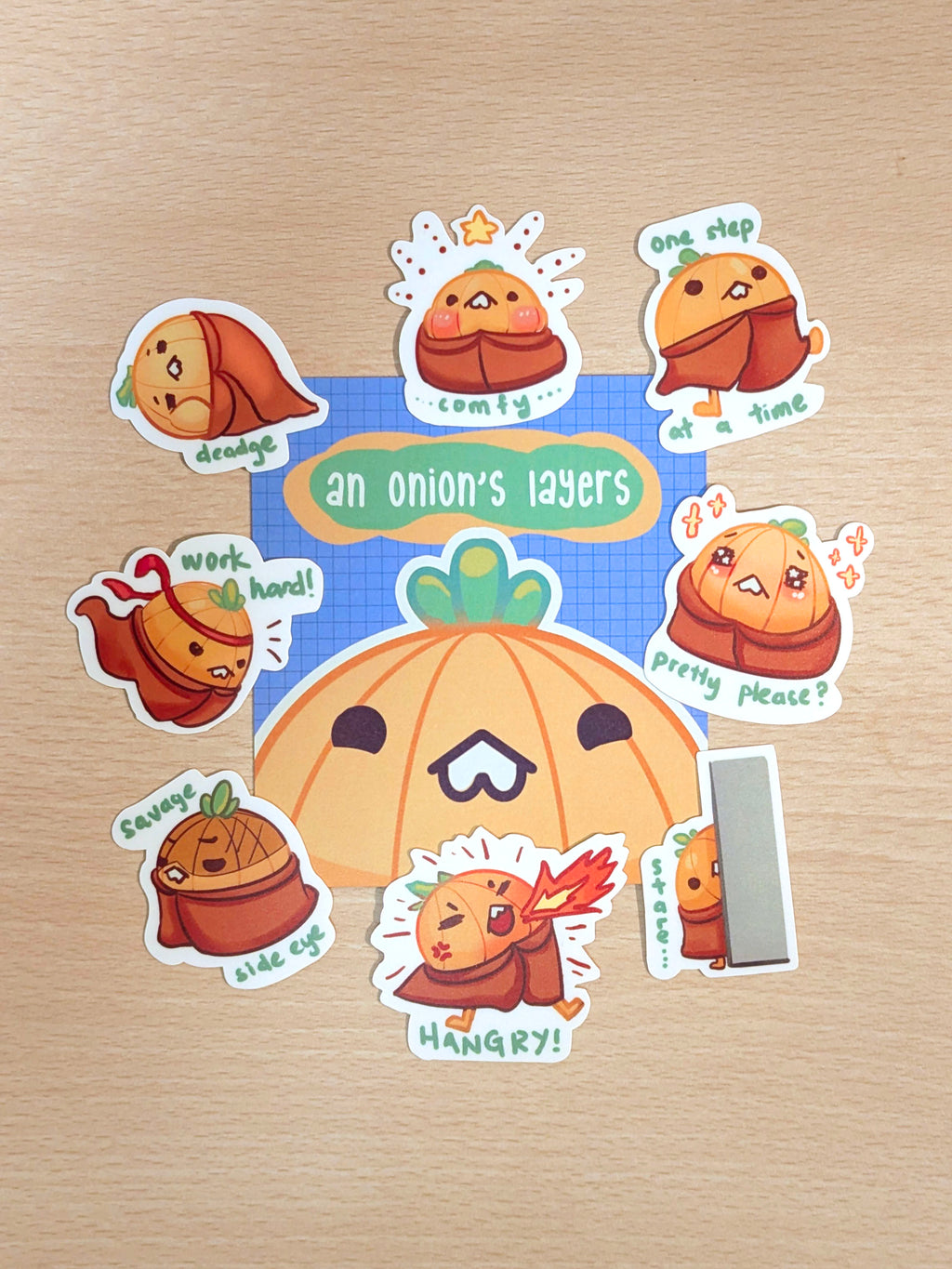 Sticker Pack - An Onion's Layers