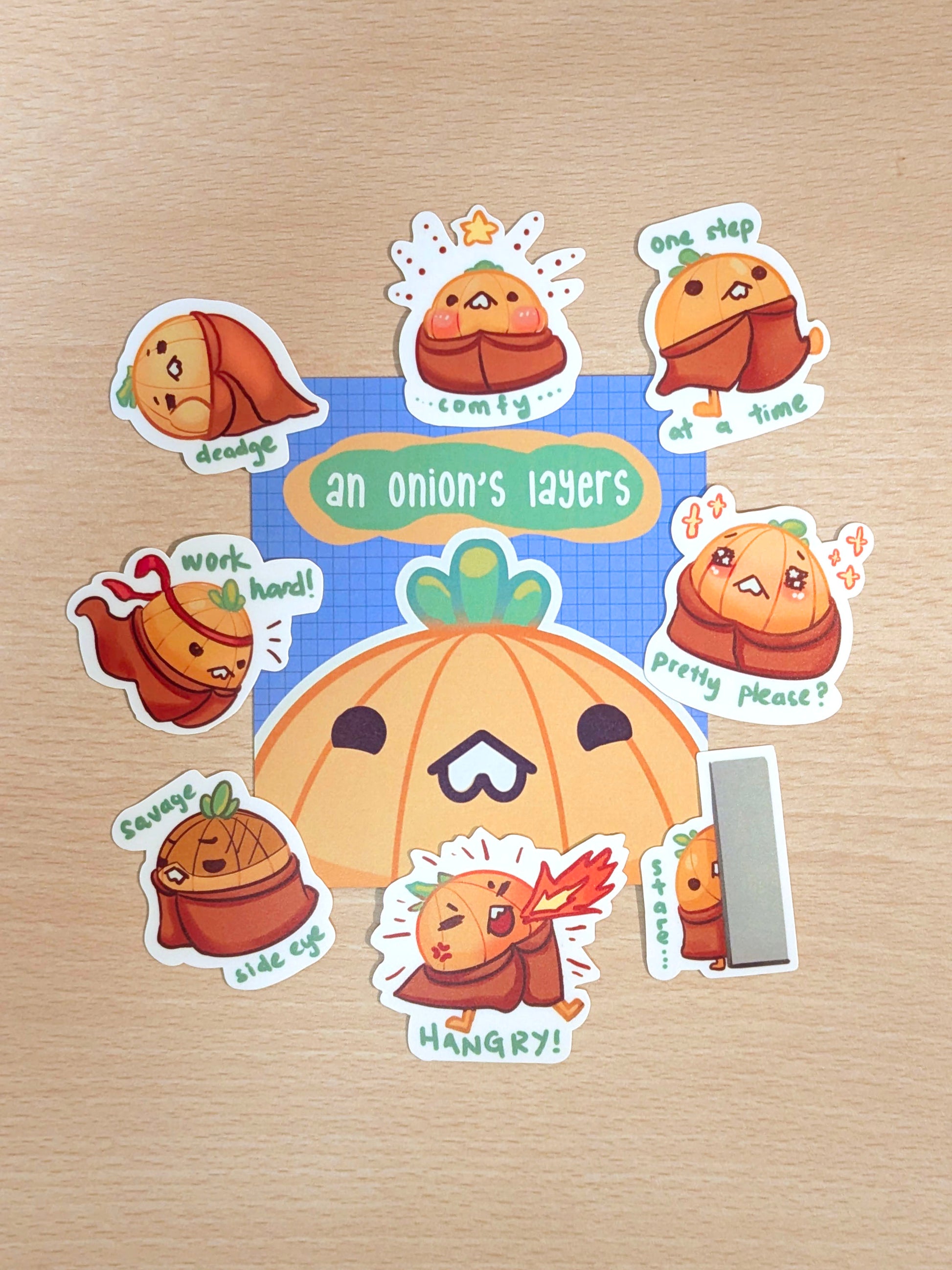 Sticker Pack - An Onion's Layers