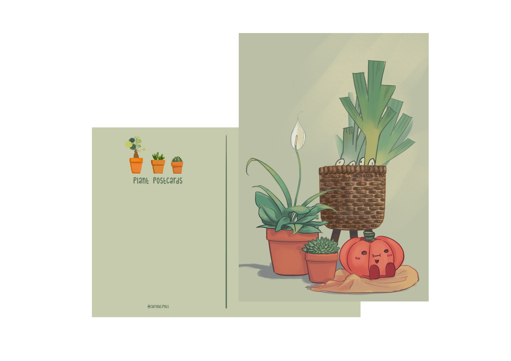 Postcard - Basket of Goodies