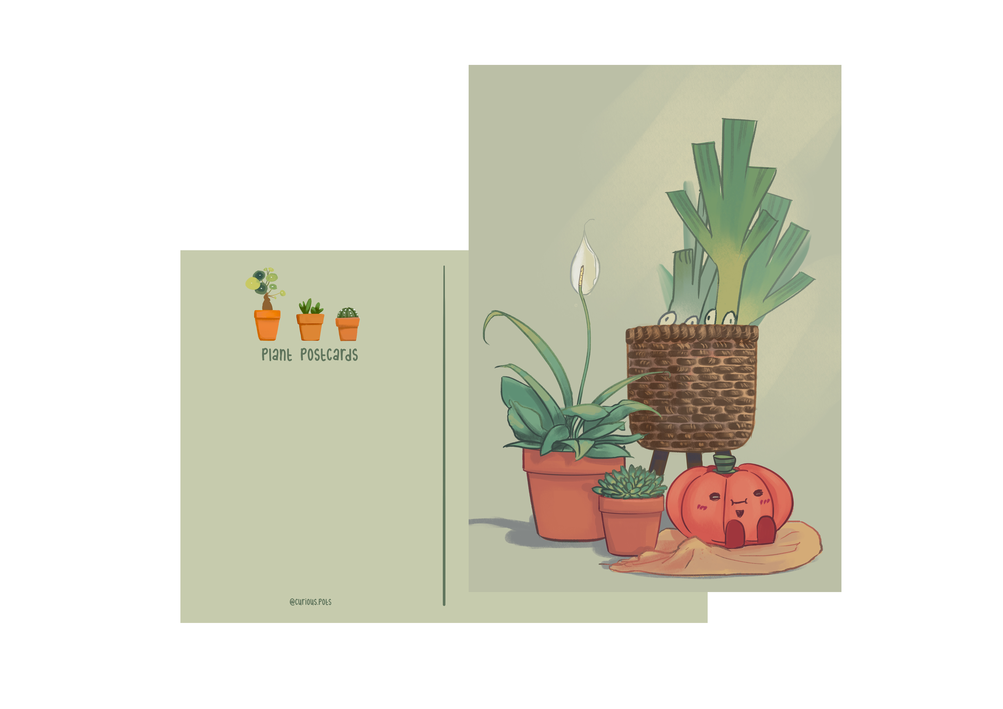 Postcard - Basket of Goodies
