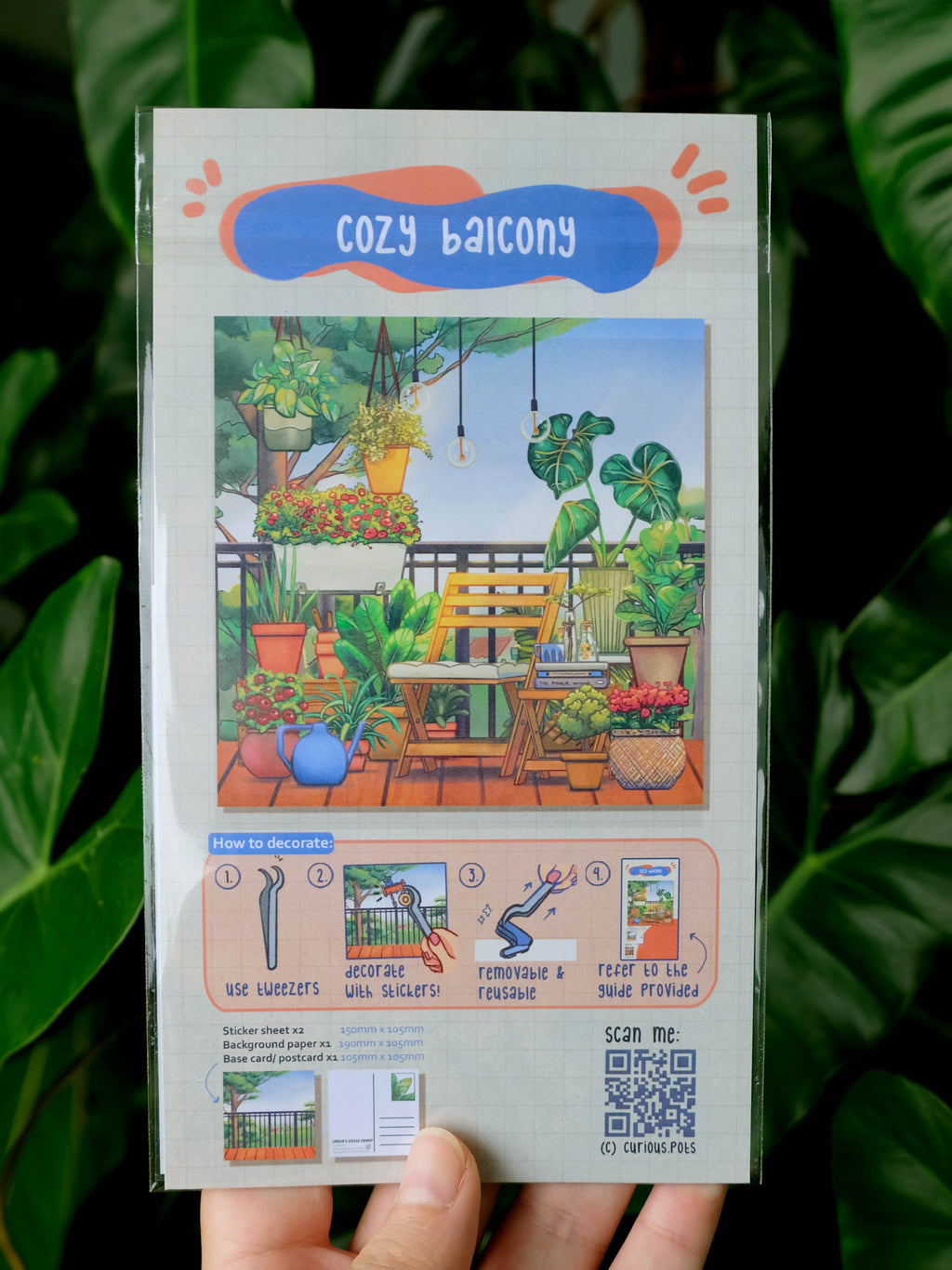 DIY Sticker Pack - Cozy Balcony