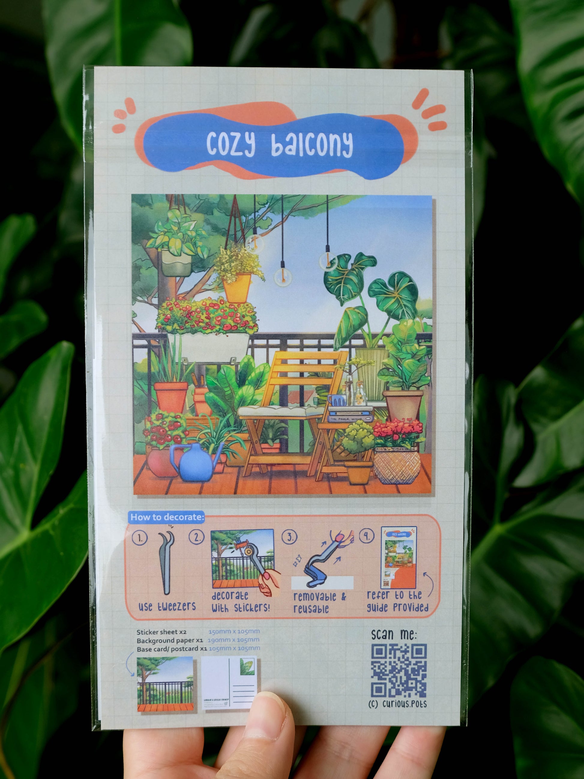 DIY Sticker Pack - Cozy Balcony