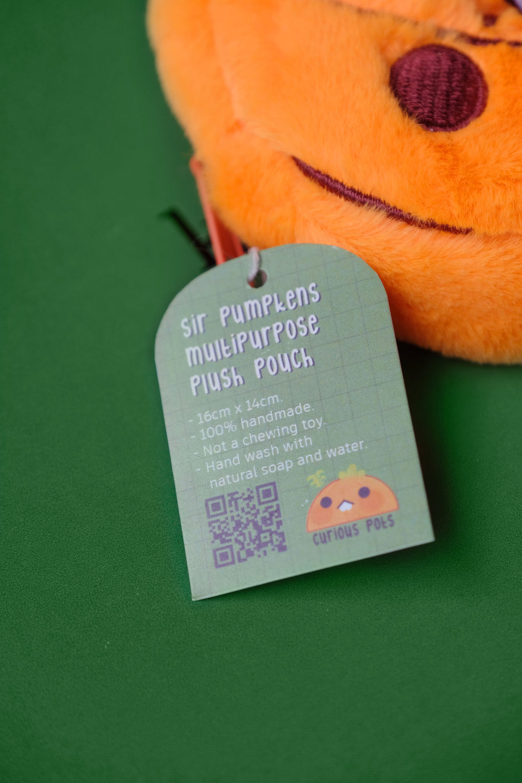 Sir Pumpkens Multipurpose Plush Pouch