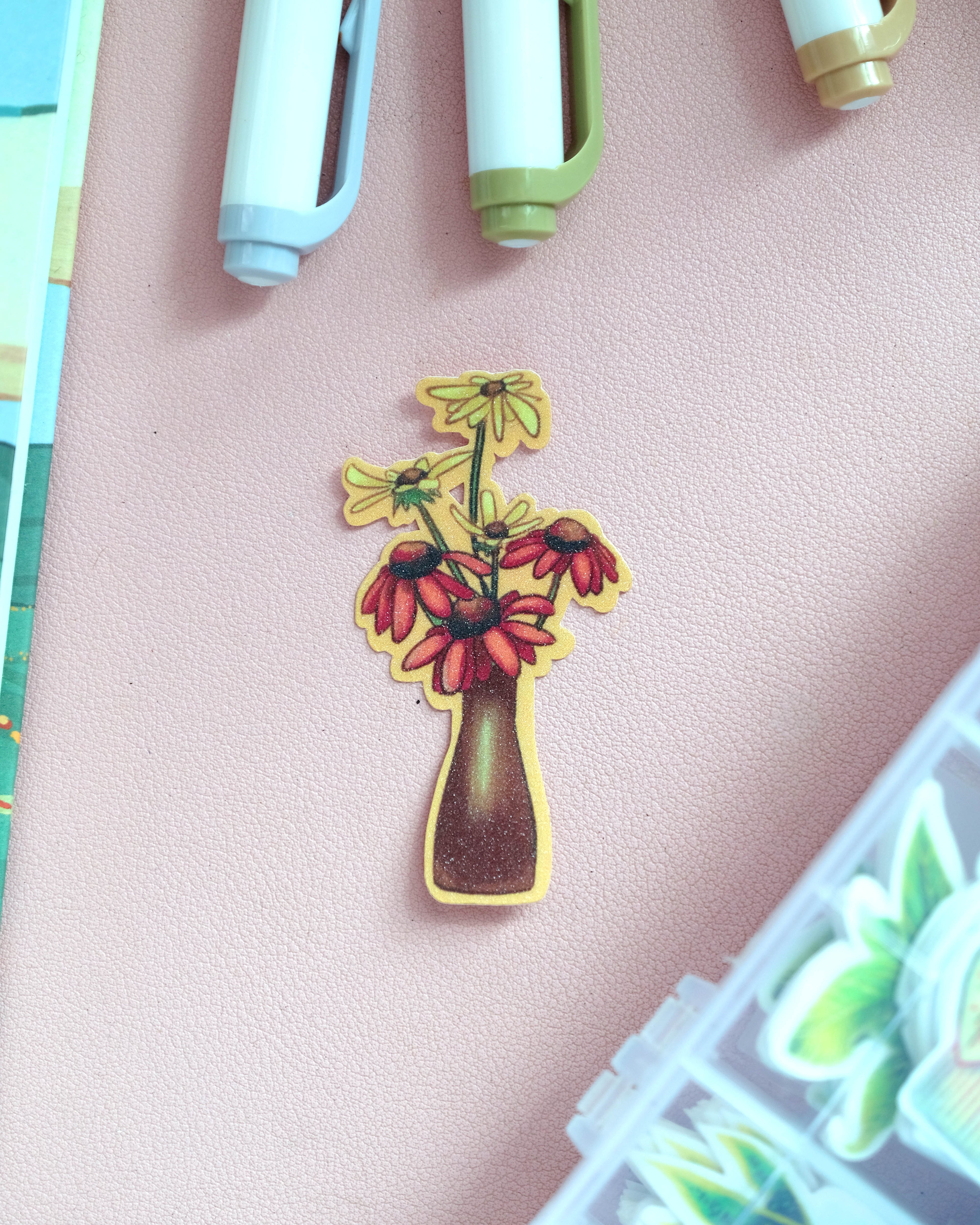 Vinyl Sticker - Coneflowers