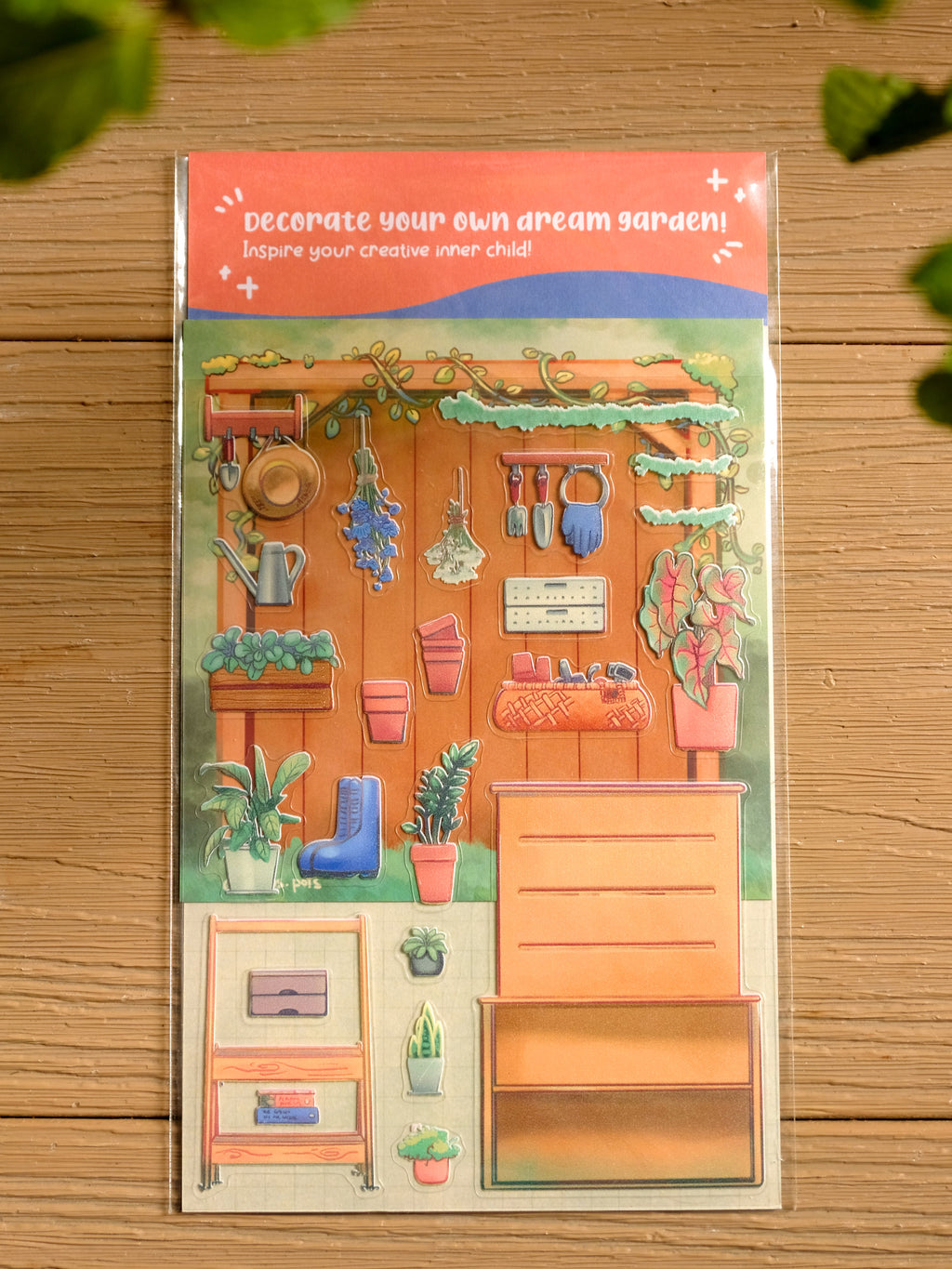 DIY Sticker Pack - Garden Shed
