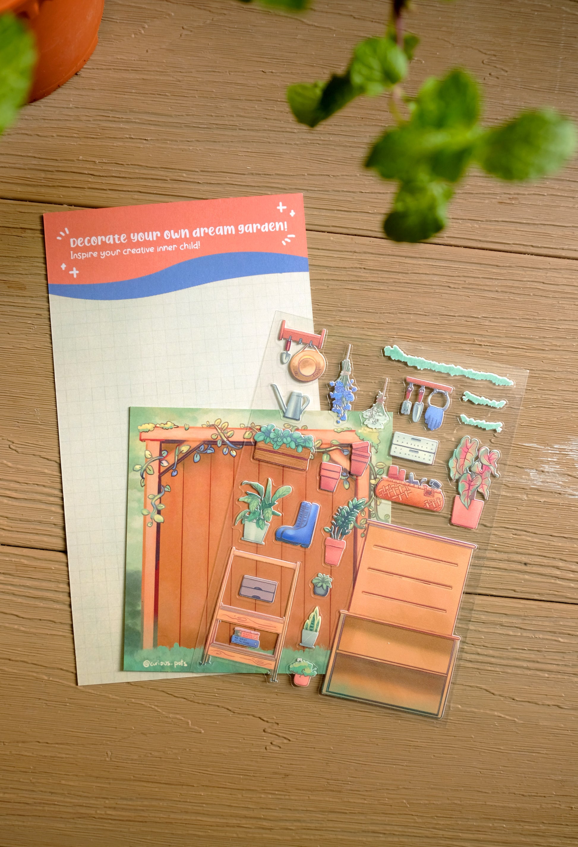 Backyardbuilt Sticker Ideas DIY Sticker Pack - Garden Shed – Curious Pots