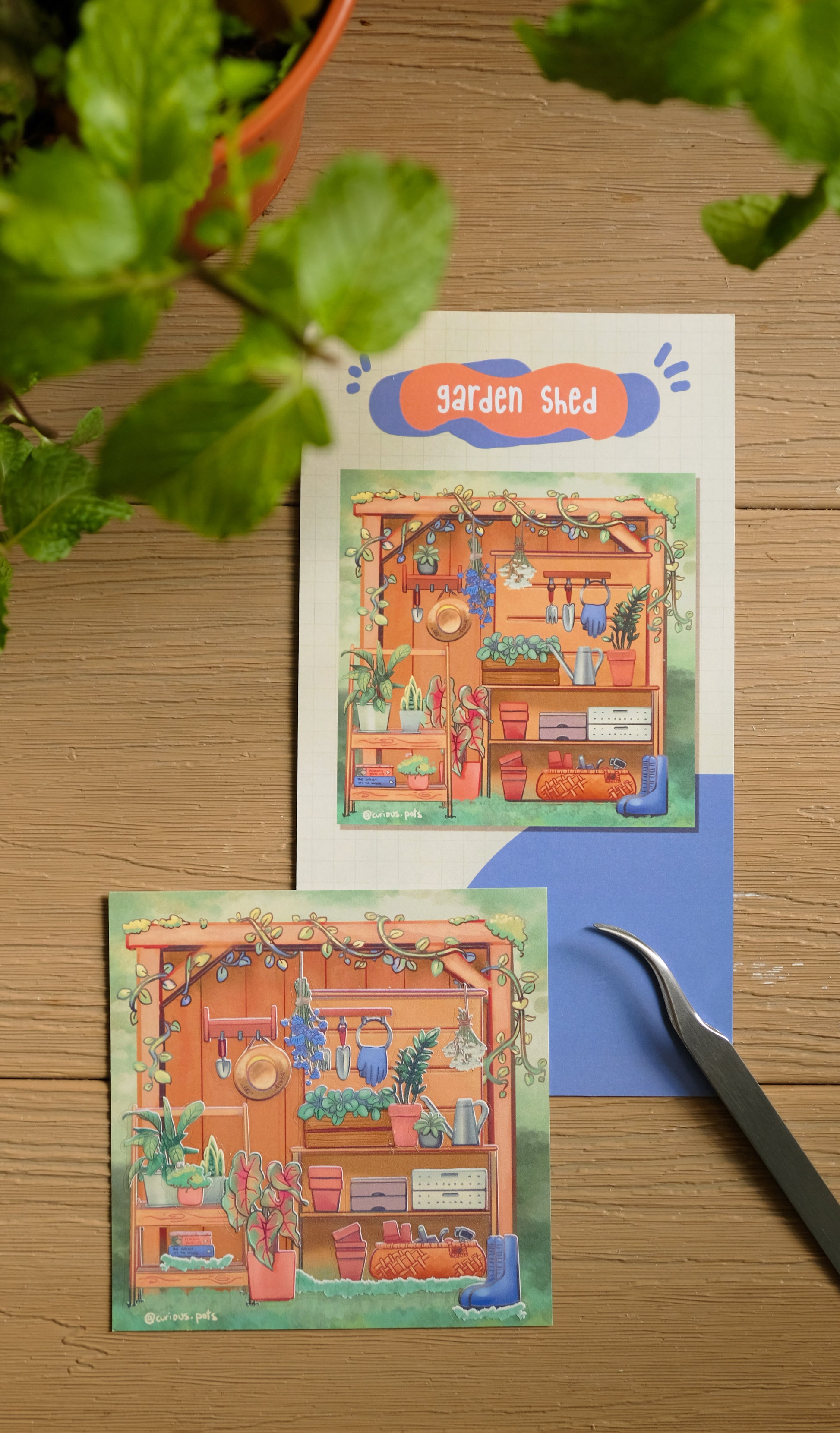 DIY Sticker Pack - Garden Shed