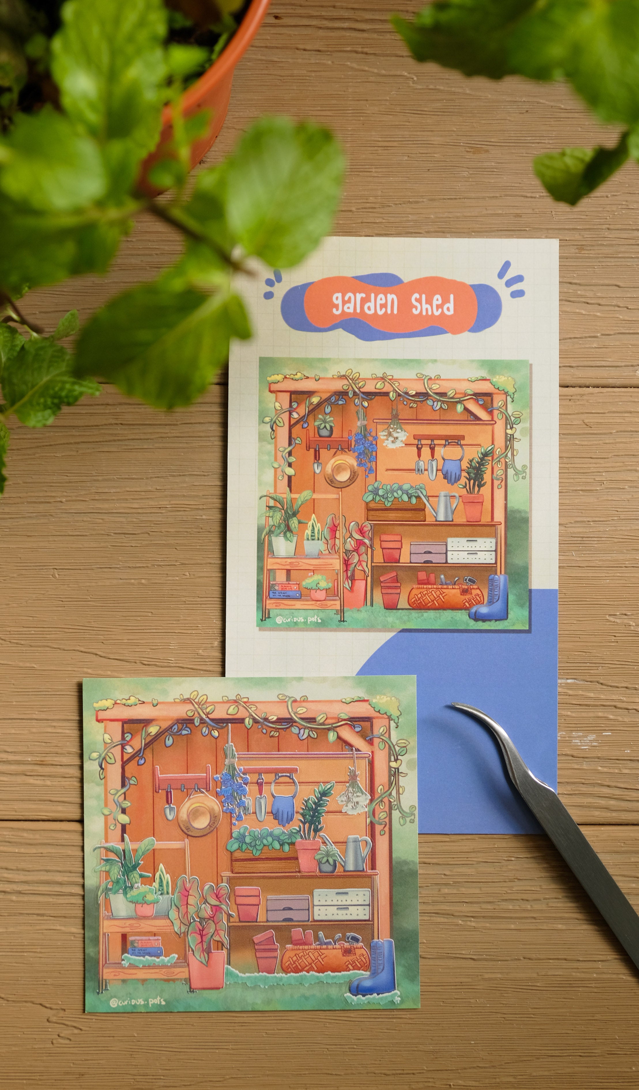 DIY Sticker Pack - Garden Shed