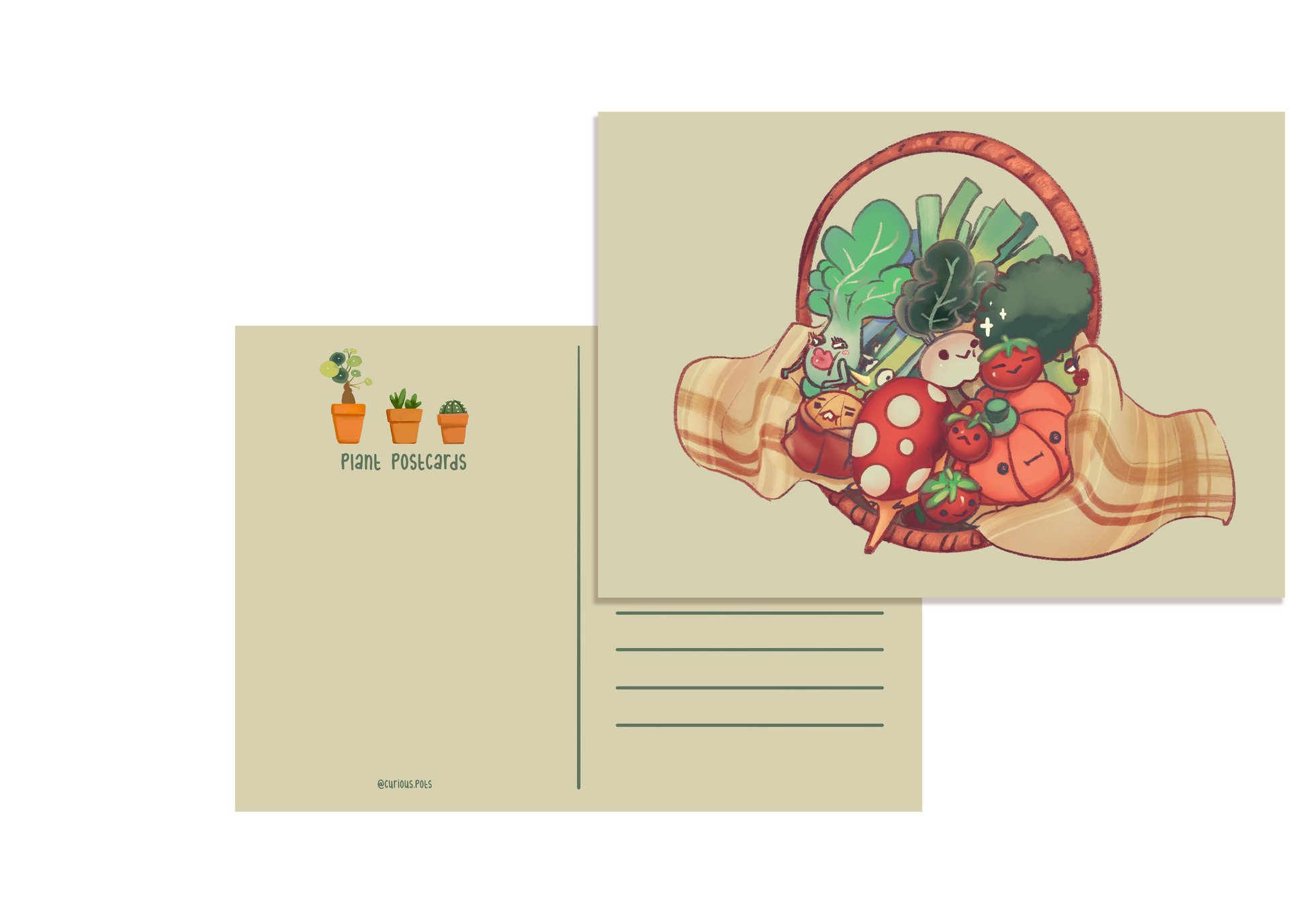Postcard - Harvest Basket