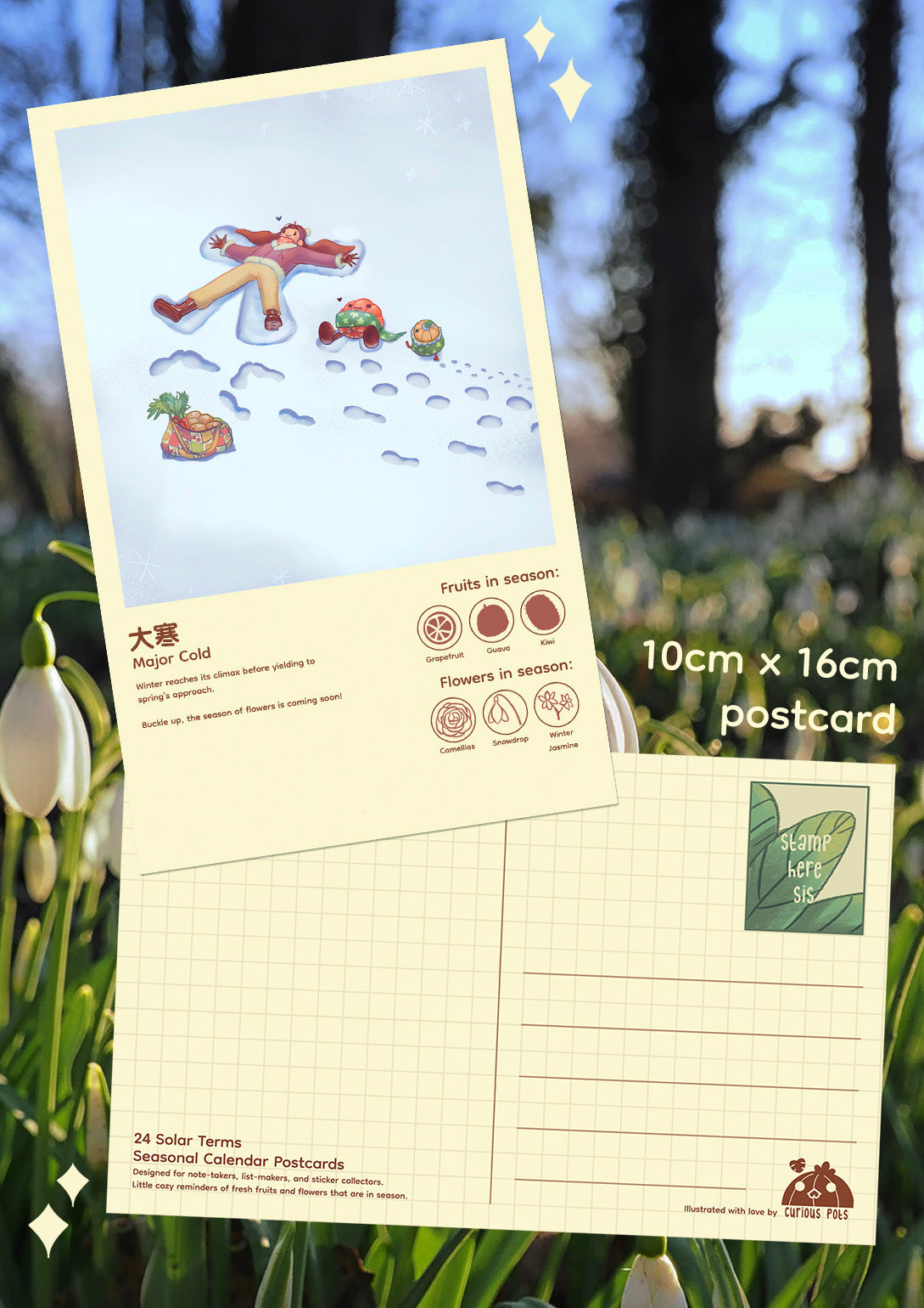 Layla Postcard - Snow Angels