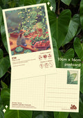 Layla Postcard - Cozy Vegatable Garden Harvest
