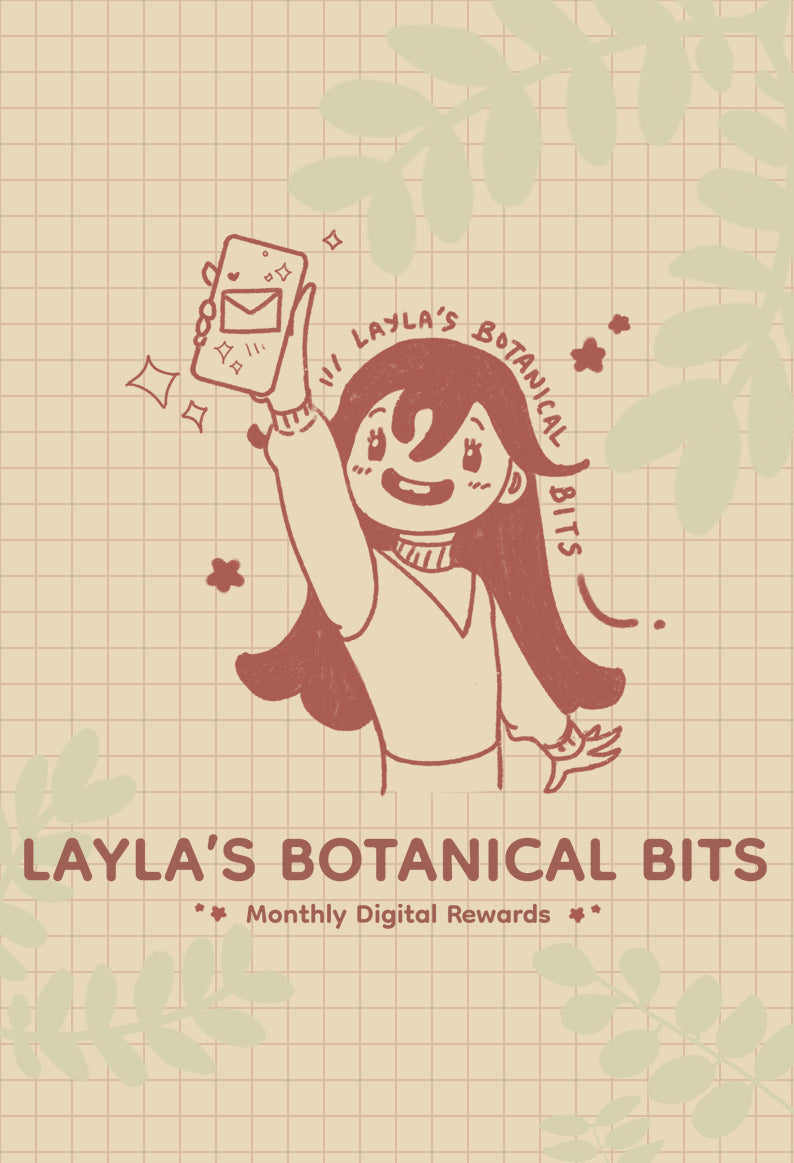 Layla's Botanical Bits - Monthly Digital Stickers and Wallpapers