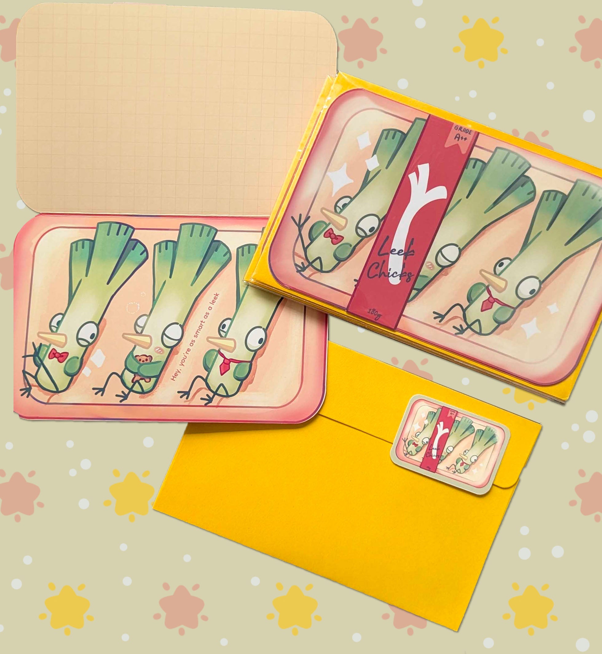 Interactive Greeting Card - As Smart As A Leek