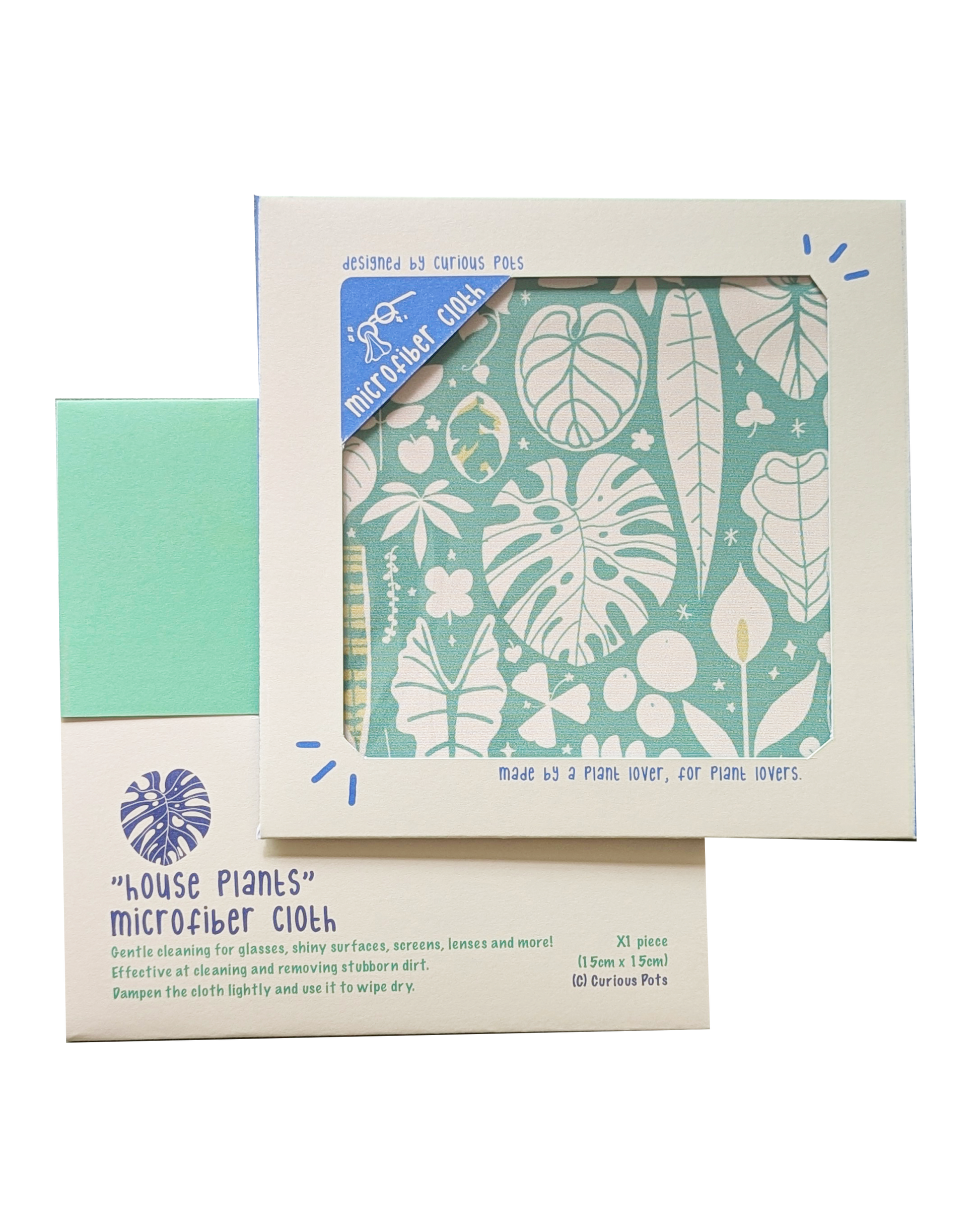 Multipurpose Microfiber Cloth / Lens Cloth - House Plants