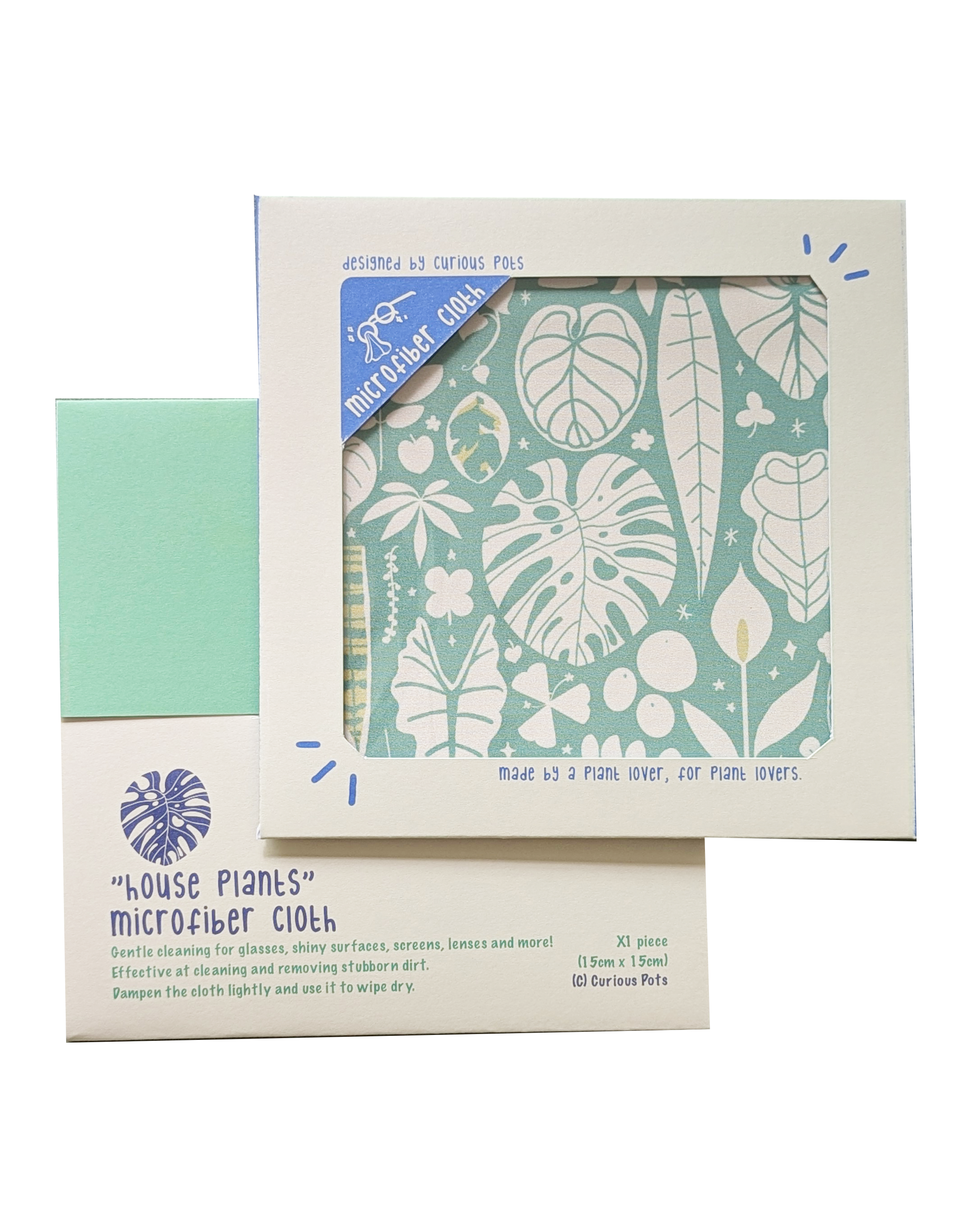 Multipurpose Microfiber Cloth / Lens Cloth - House Plants