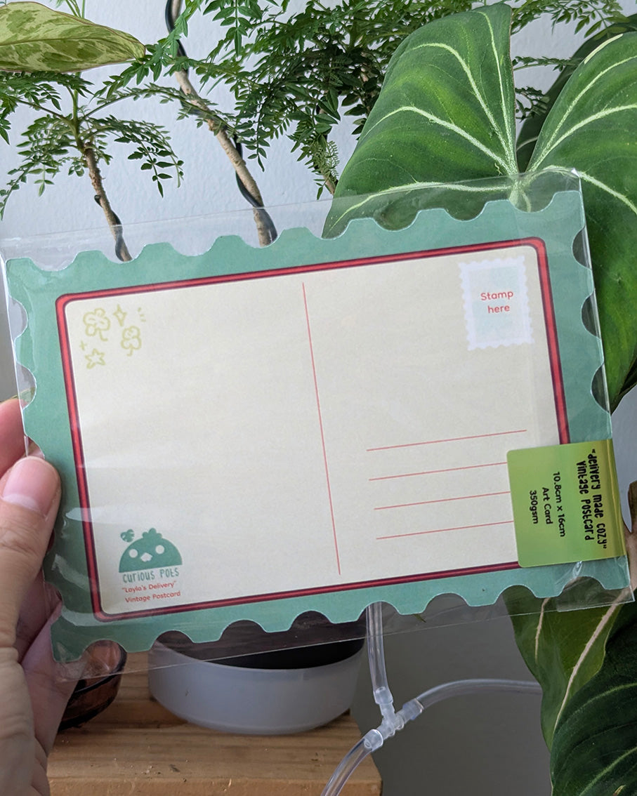 Vintage Postcard - Delivery Made Cozy