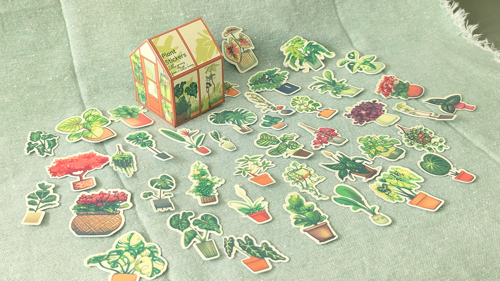 Greenhouse Plant Stickers Set - Houseplants