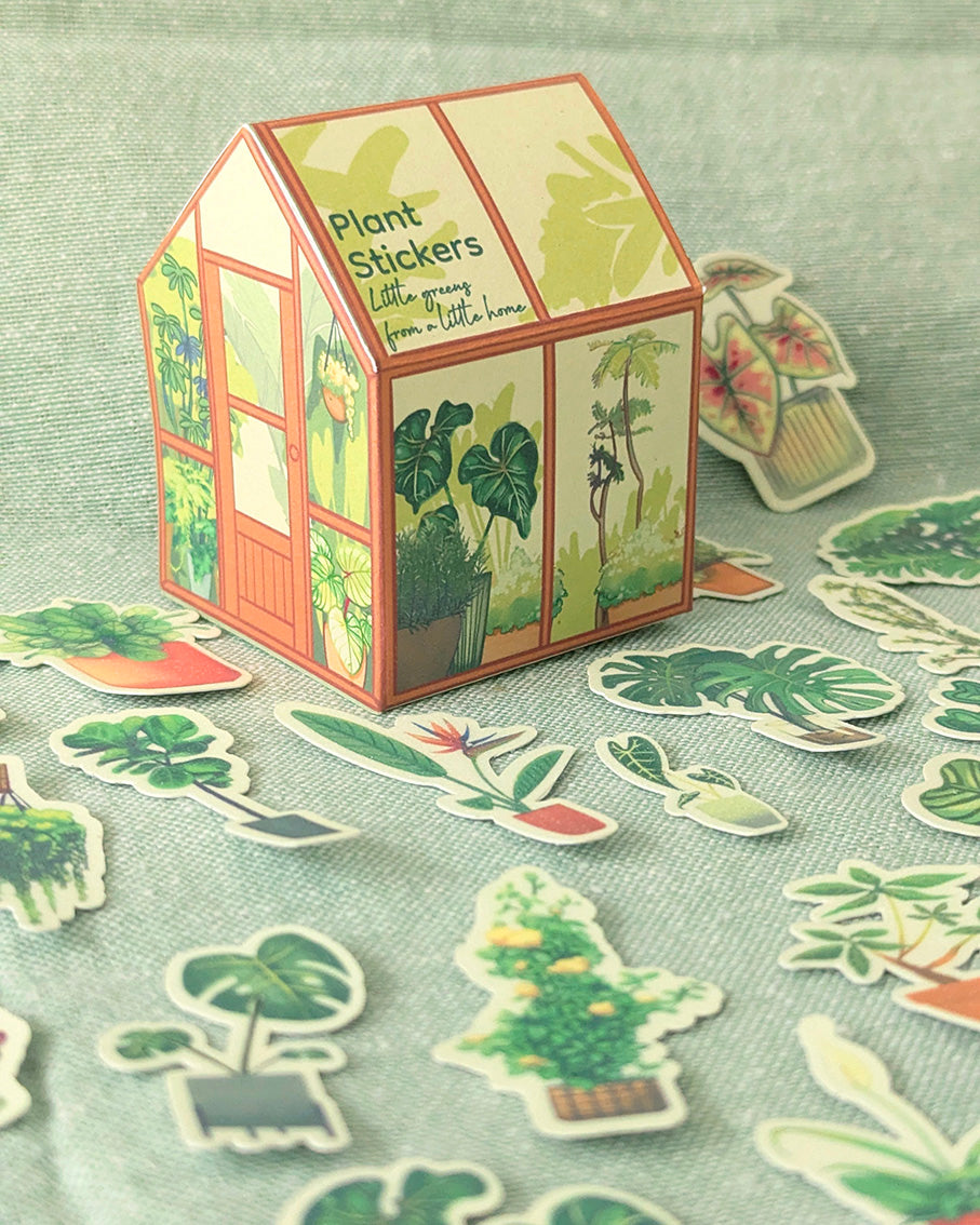Greenhouse Plant Stickers Set - Houseplants