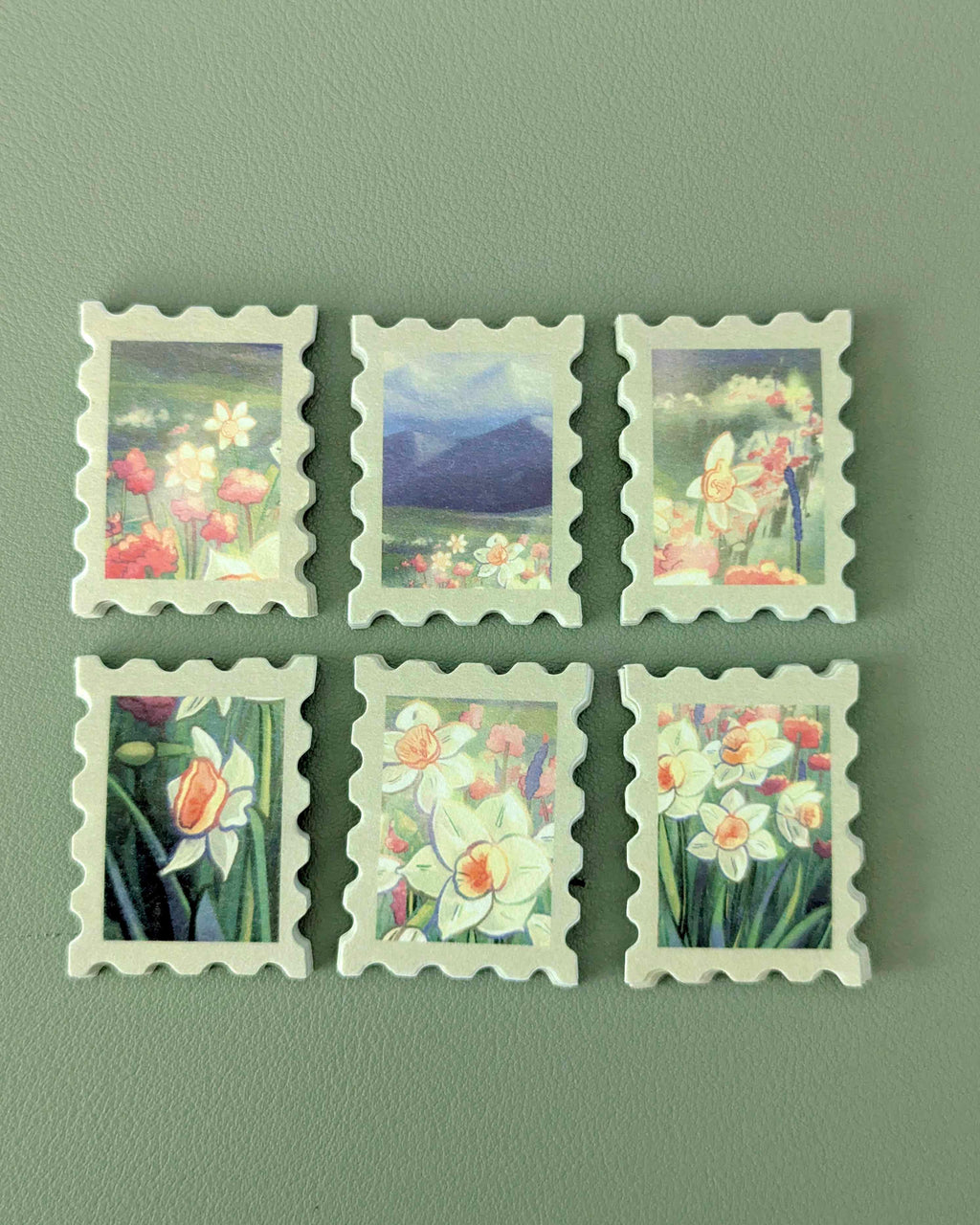 Stamp Sticker Pack - Daffodils