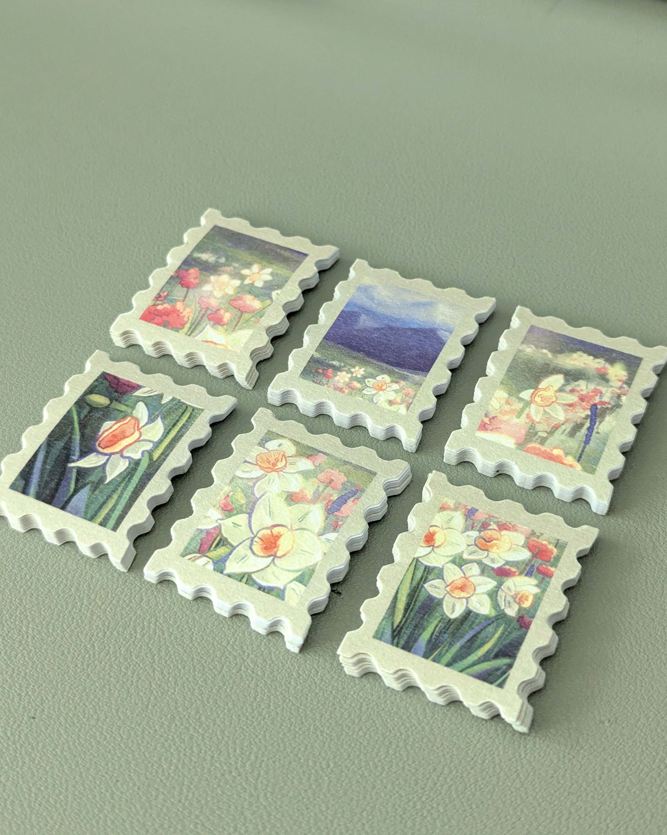 Stamp Sticker Pack - Daffodils