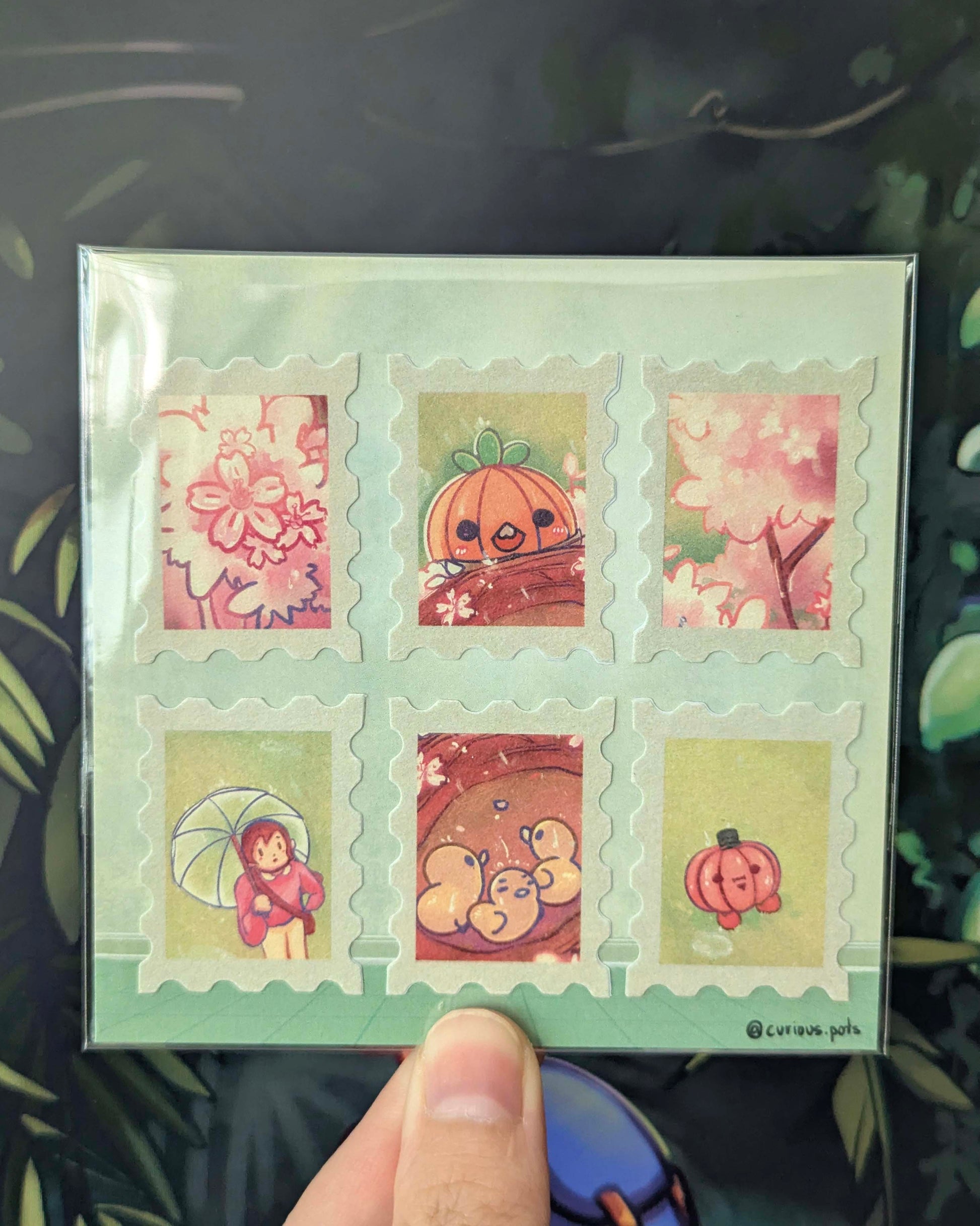 Stamp Sticker Pack - Spring Rain