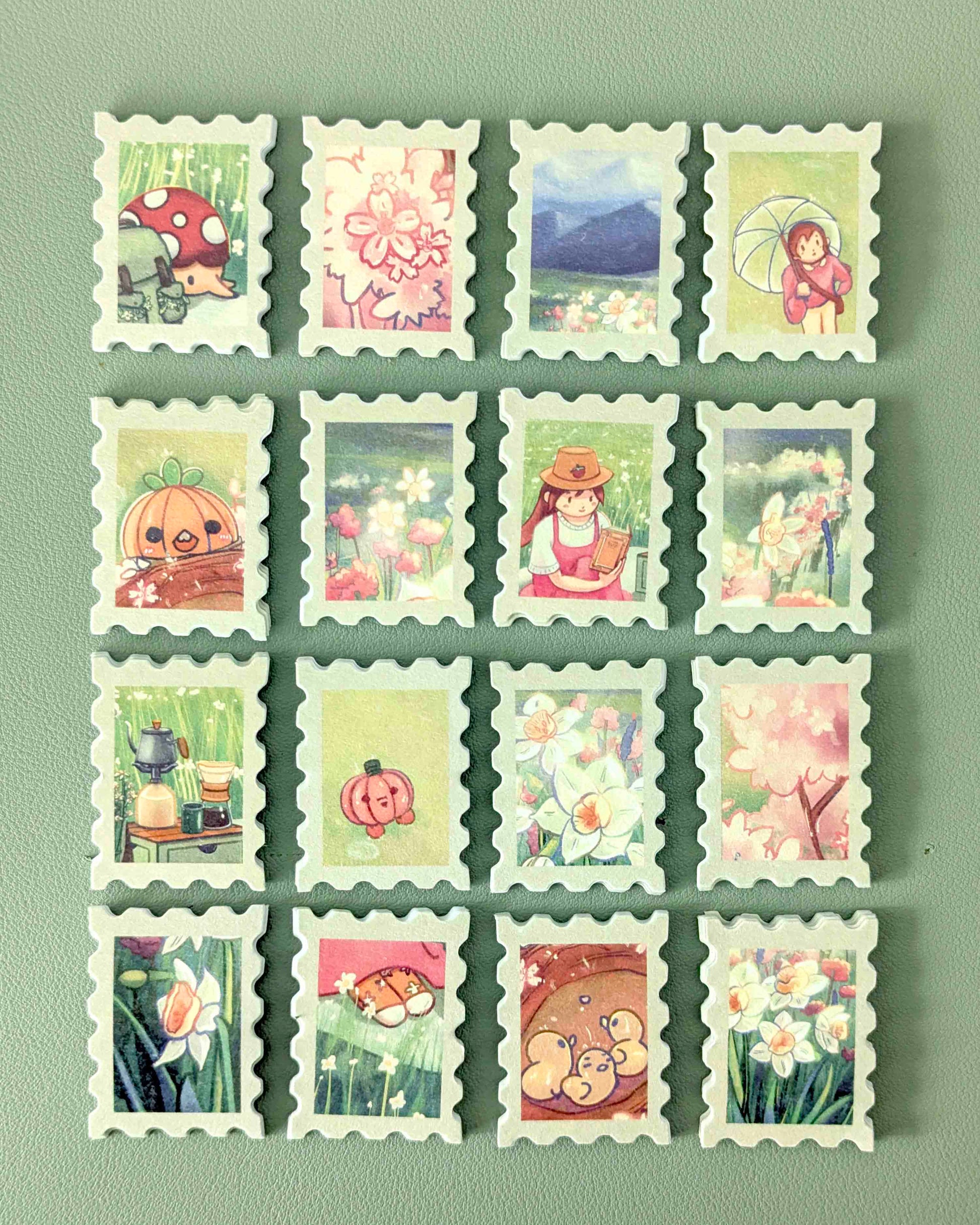 Stamp Sticker Pack - Daffodils