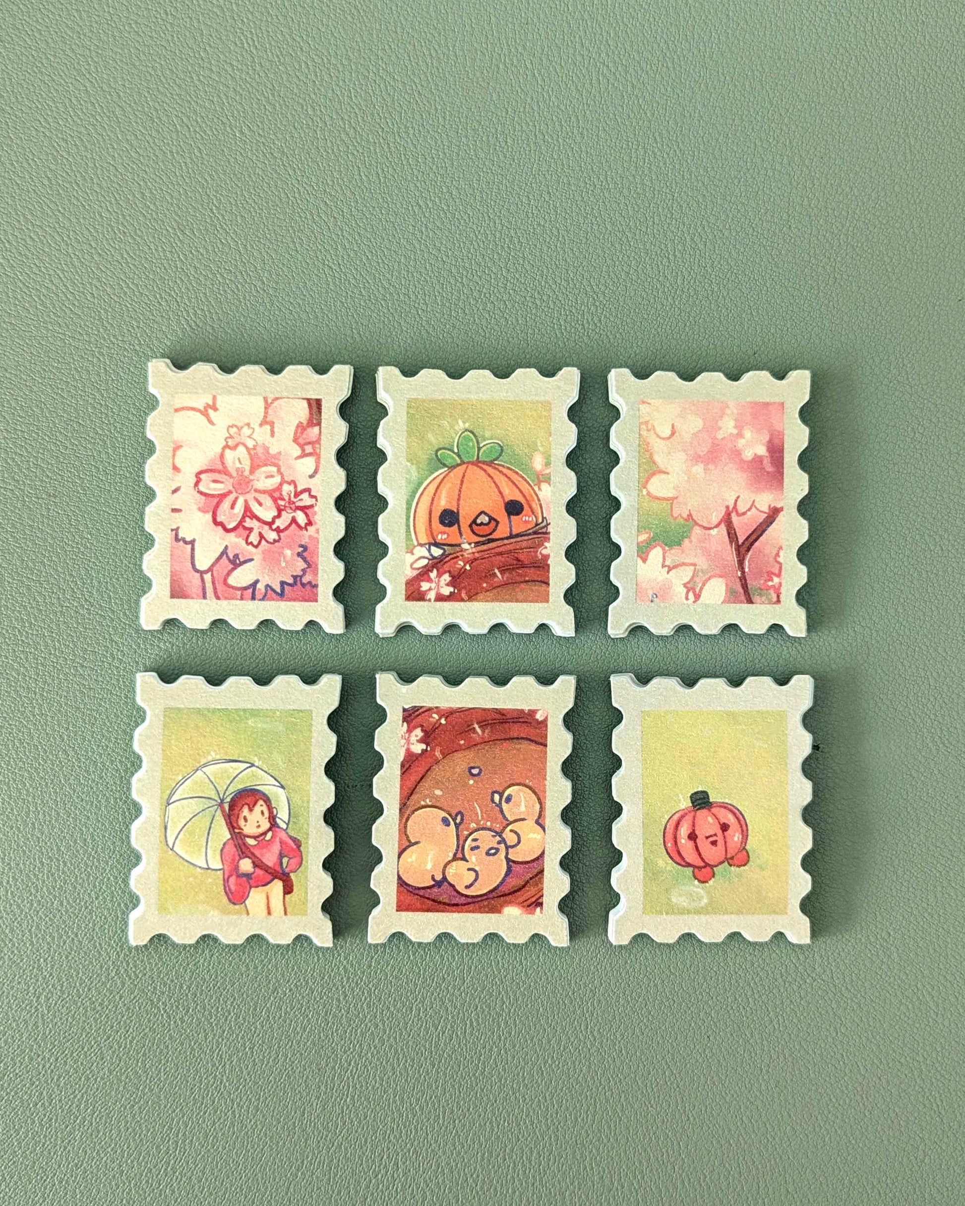 Stamp Sticker Pack - Spring Rain