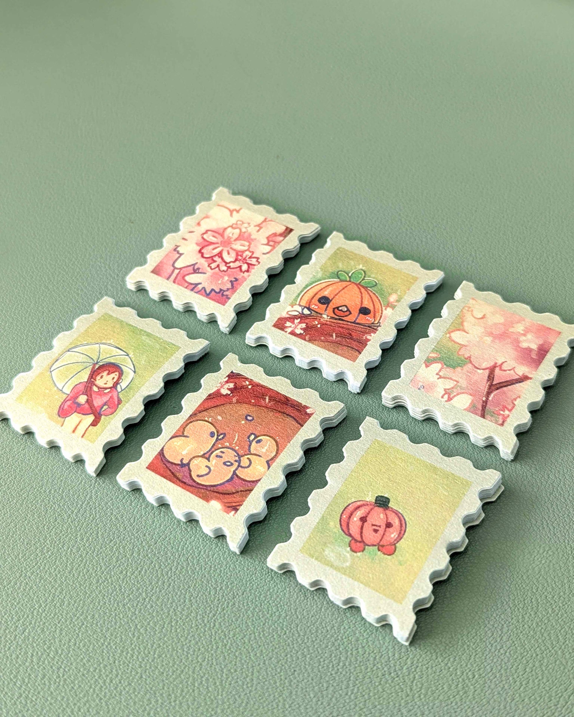 Stamp Sticker Pack - Spring Rain