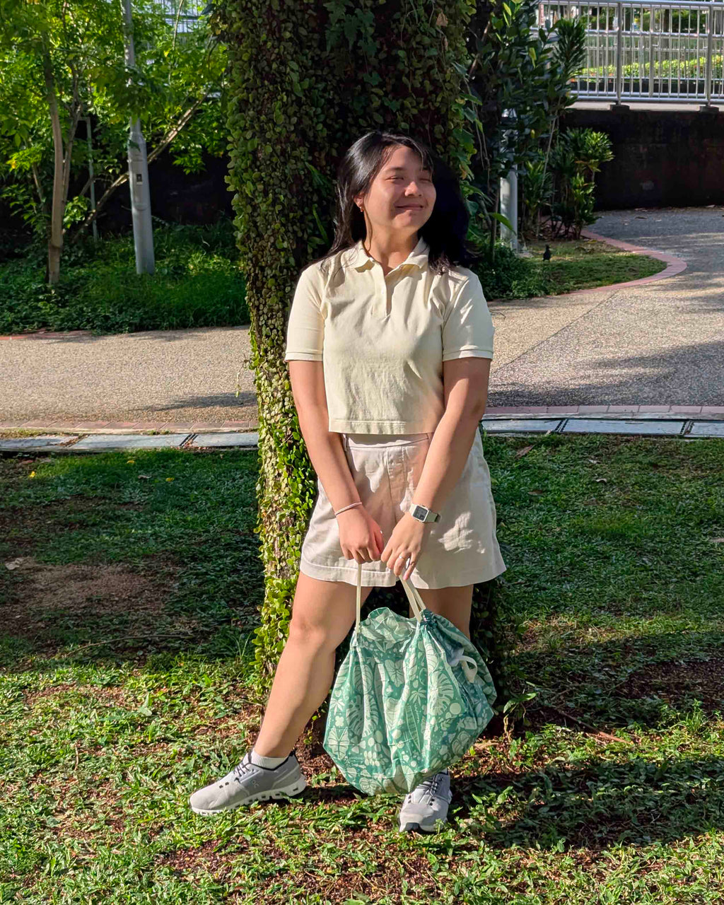 Cozy "One-Snap" Compact Bag: Fold it in One Go! - Spring & Summer