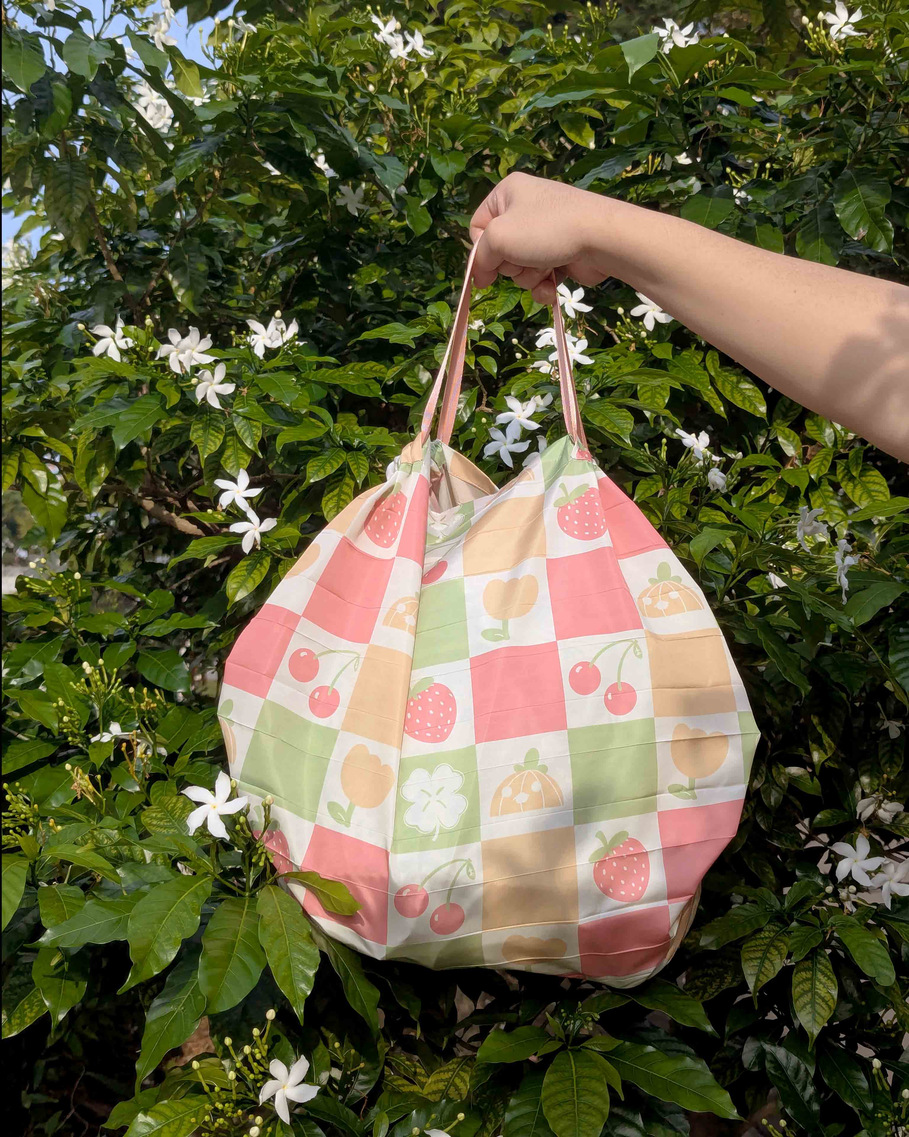 Cozy "One-Snap" Compact Bag: Fold it in One Go! - Spring & Summer