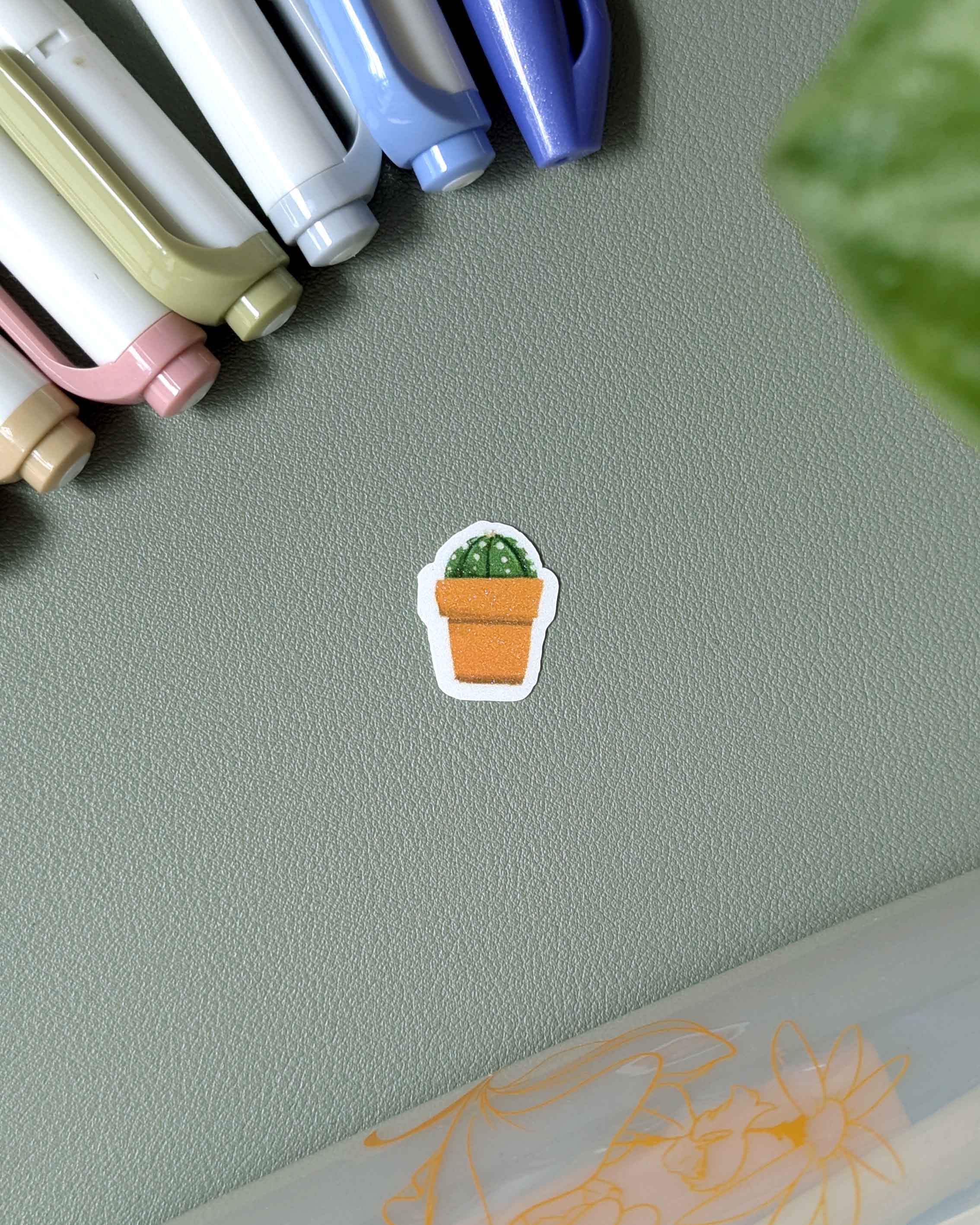 Vinyl Sticker Small - Sand Dollar Cactus