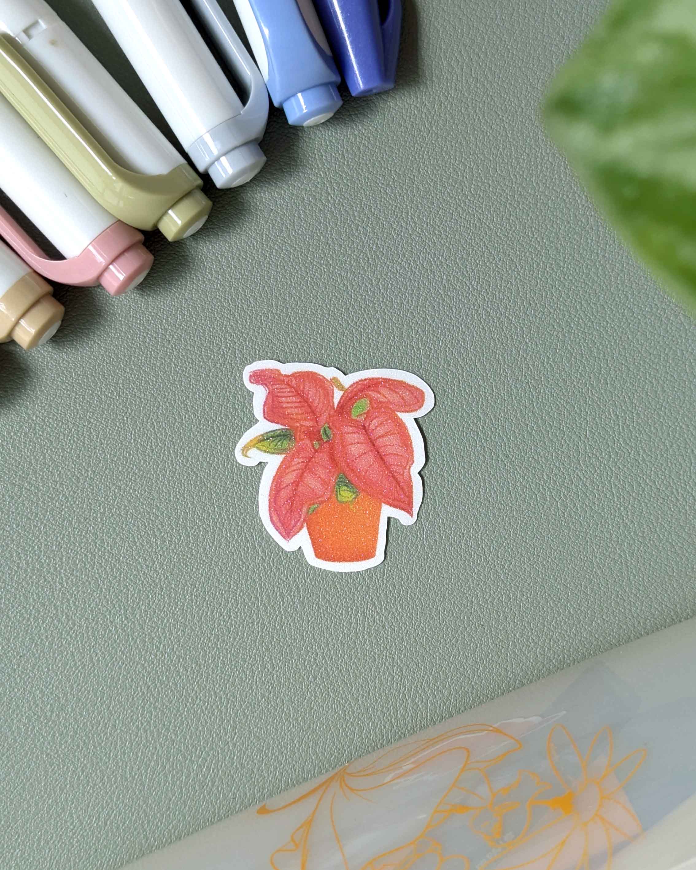 Vinyl Sticker - Syngonium Pink