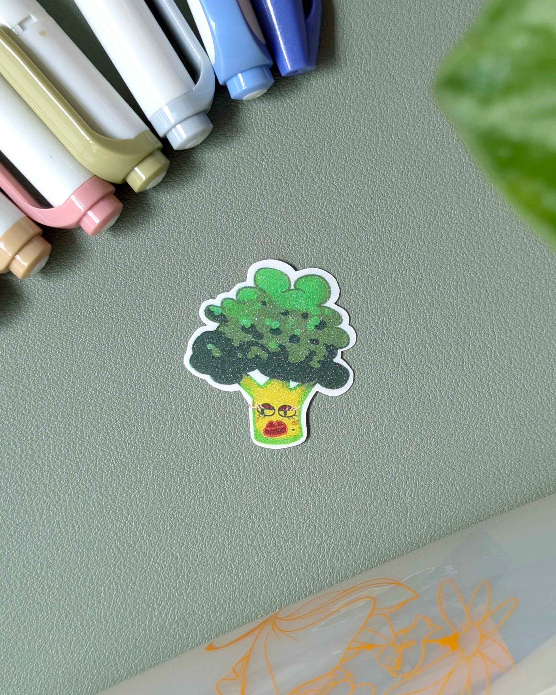 Plant Buddy Vinyl Sticker - Broccoli