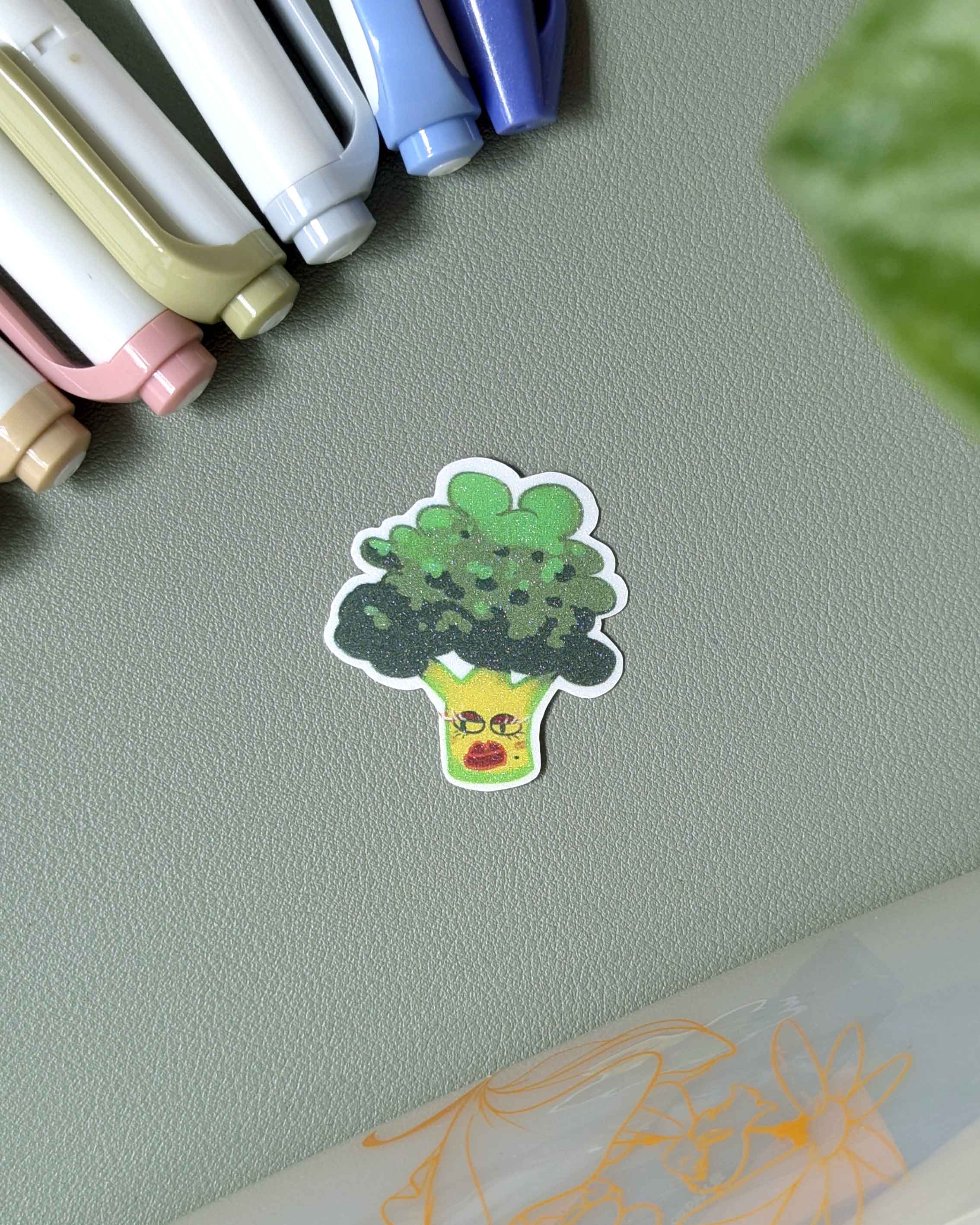 Plant Buddy Vinyl Sticker - Broccoli