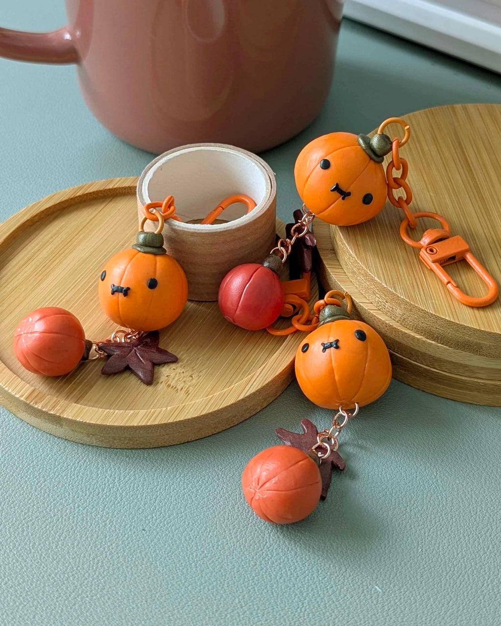 Polymer Clay Trinkets - Autumn Pumpkins