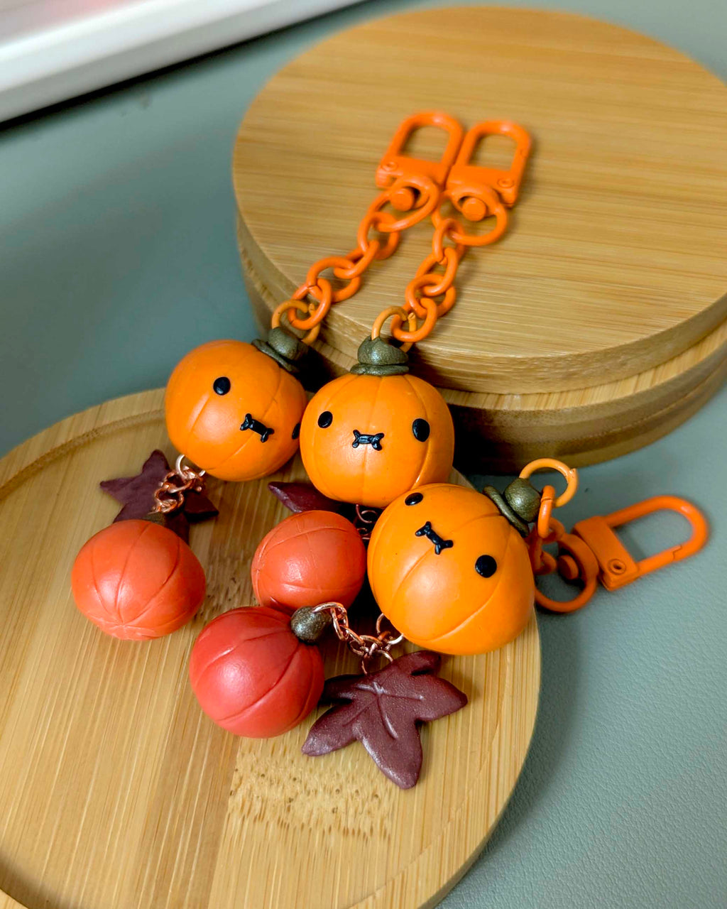 Polymer Clay Trinkets - Autumn Pumpkins