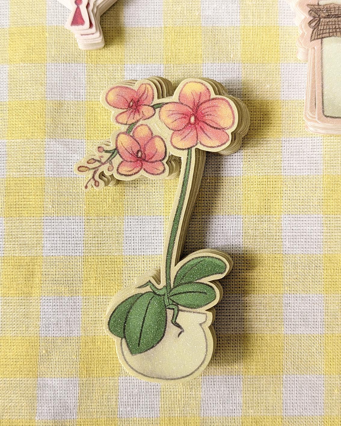 Vinyl Sticker Flake - Orchids