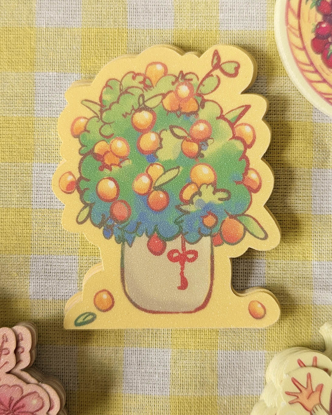 Vinyl Sticker Flake - Kumquat Bush
