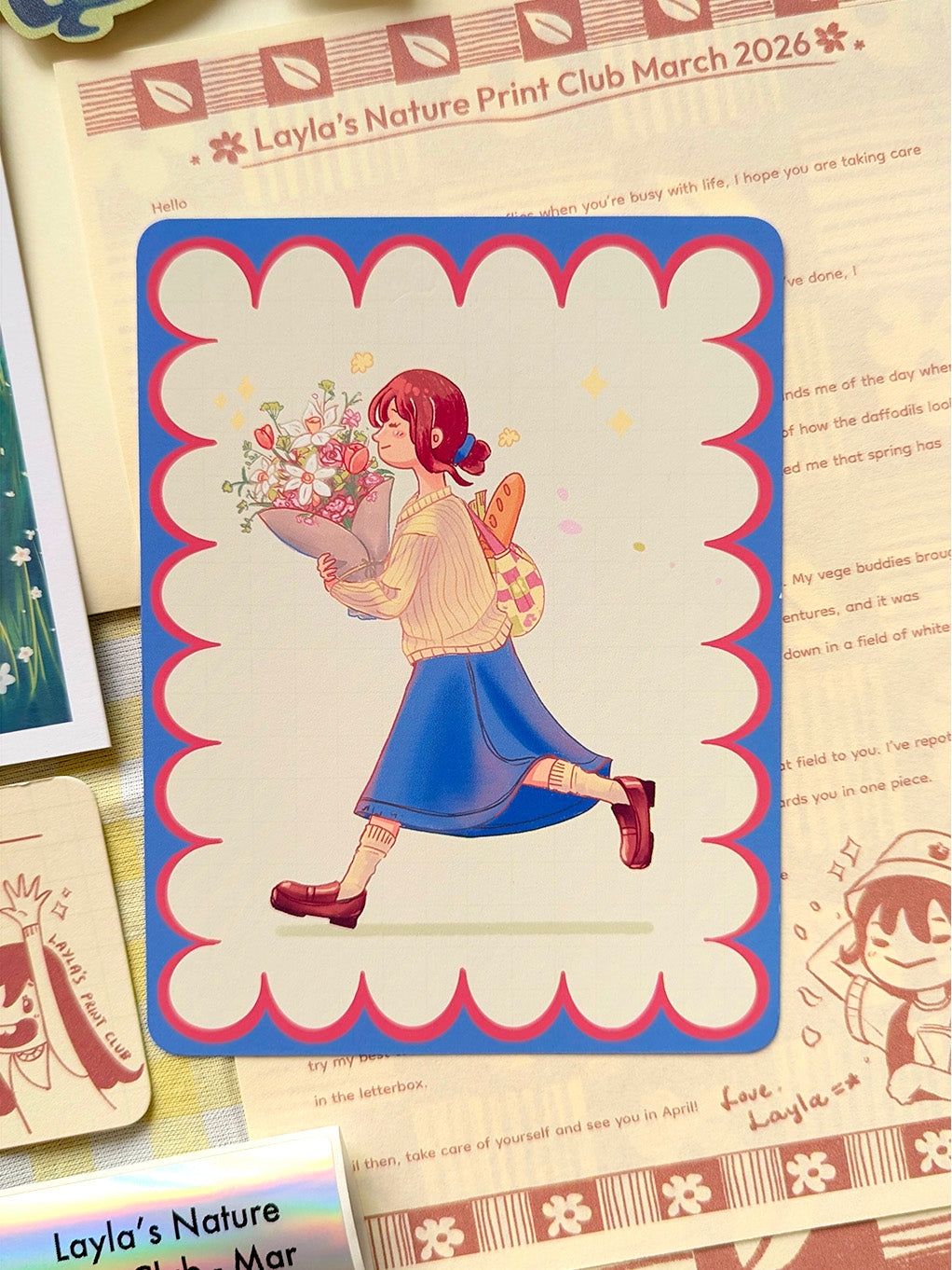 Layla's Nature Print Club - March 2026