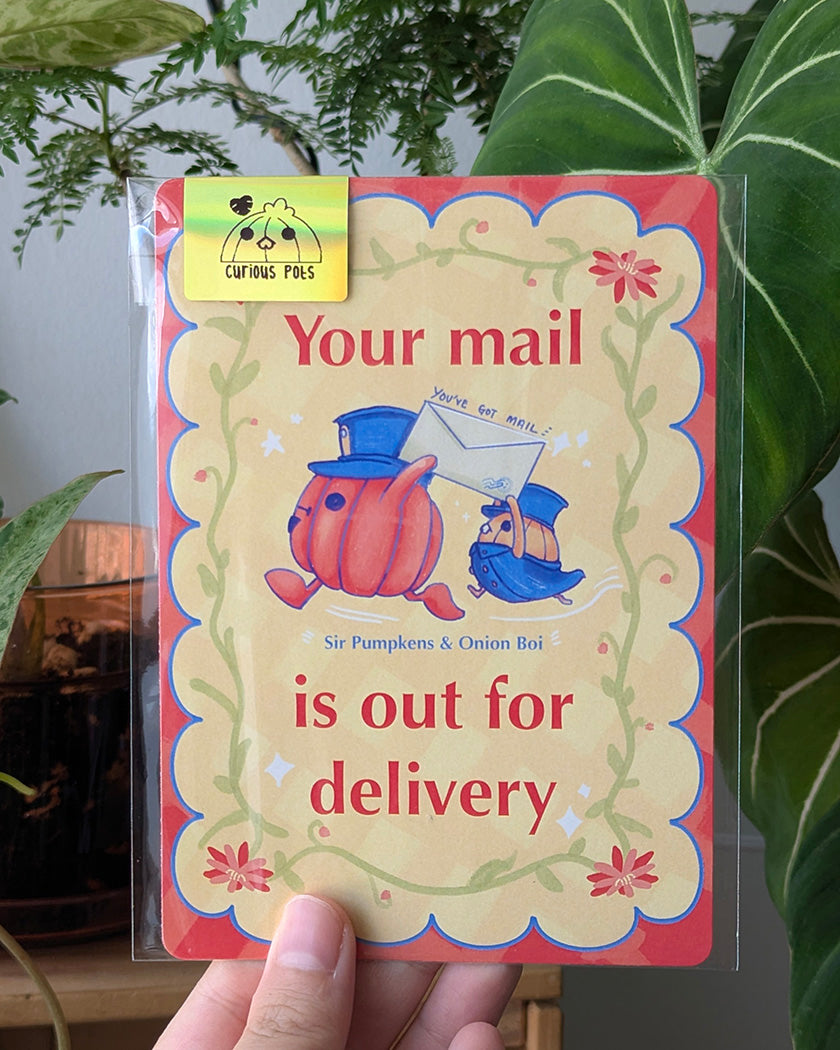 Vintage Postcard - Out for Delivery