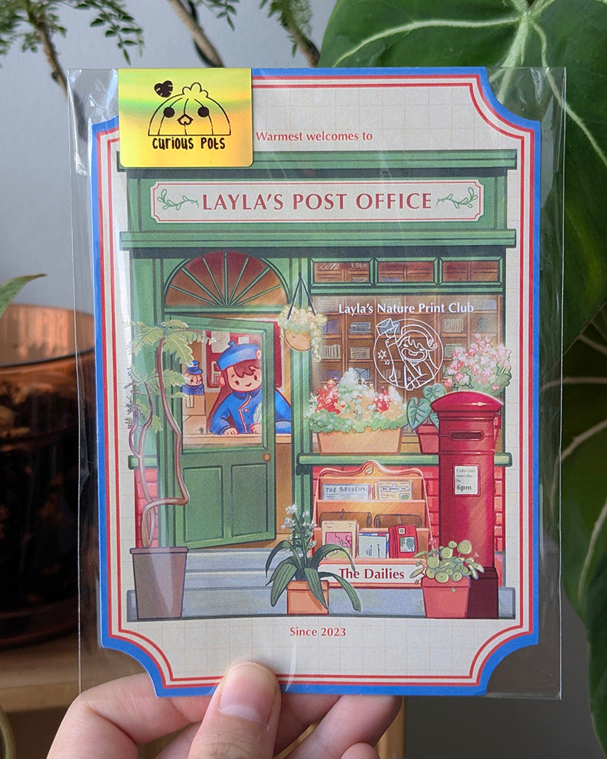 Vintage Postcard - Layla's Post Office