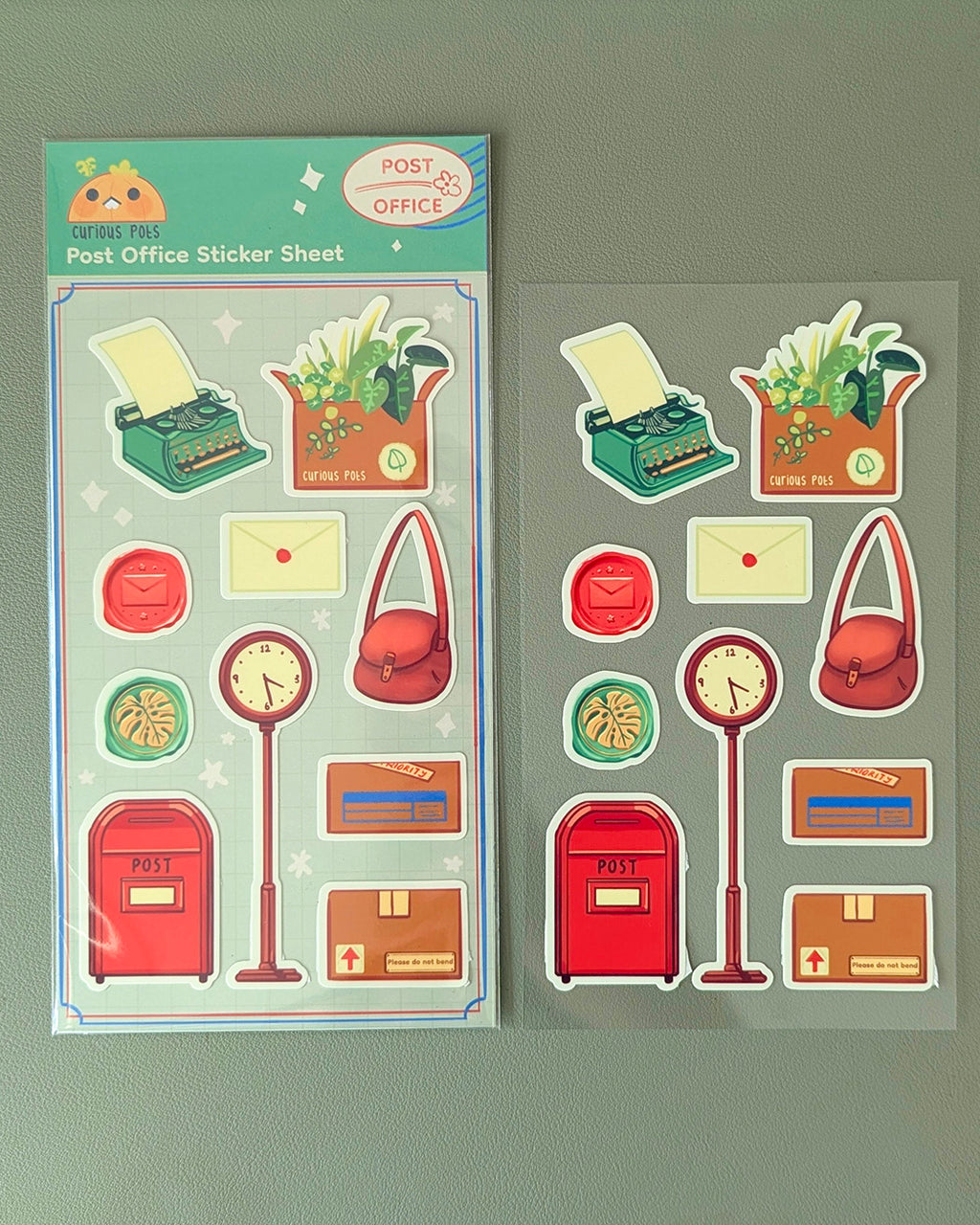 Layla's Post Office Sticker Sheet - Post Office (Green)