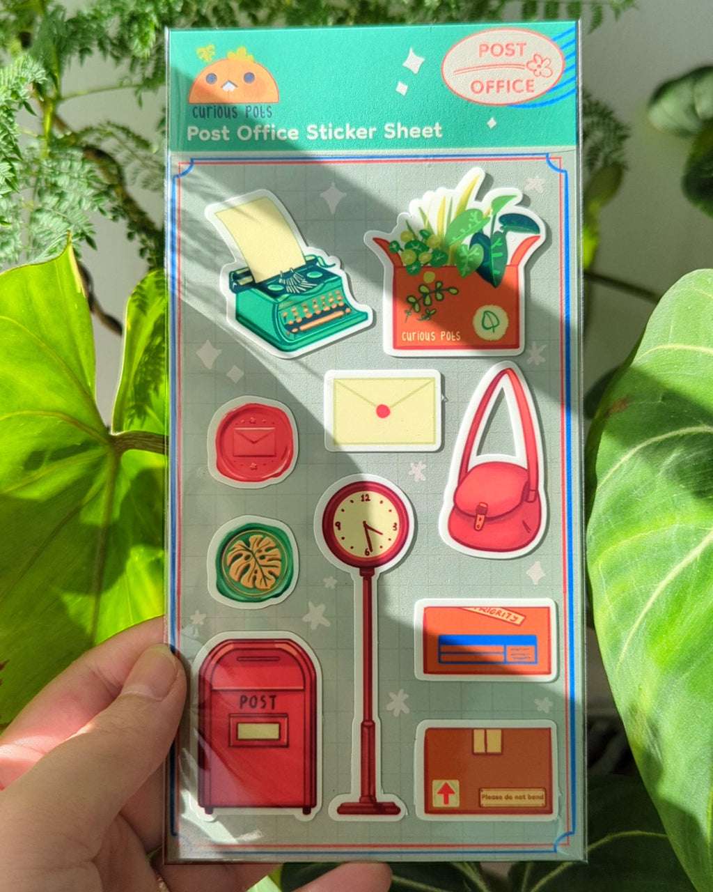 Layla's Post Office Sticker Sheet - Post Office (Green)