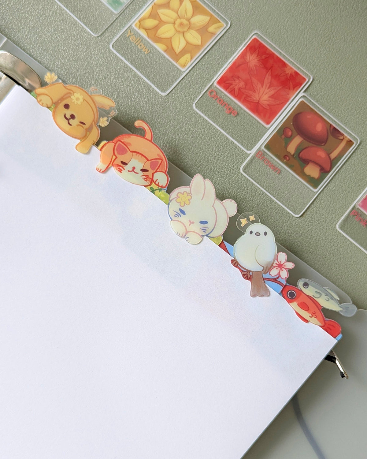 Acrylic Tabs - Sticker Book Organizer & Mini Bookmark (Bundle)