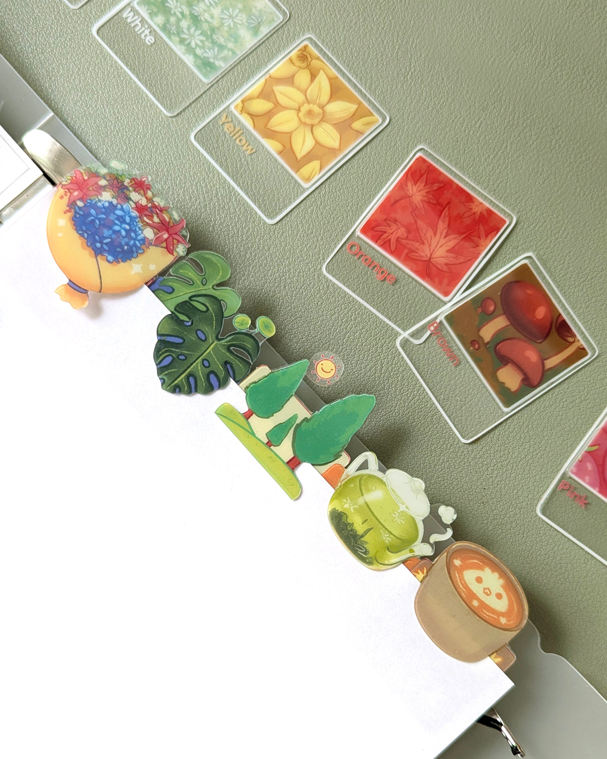 Acrylic Tabs - Sticker Book Organizer & Mini Bookmark (Bundle)